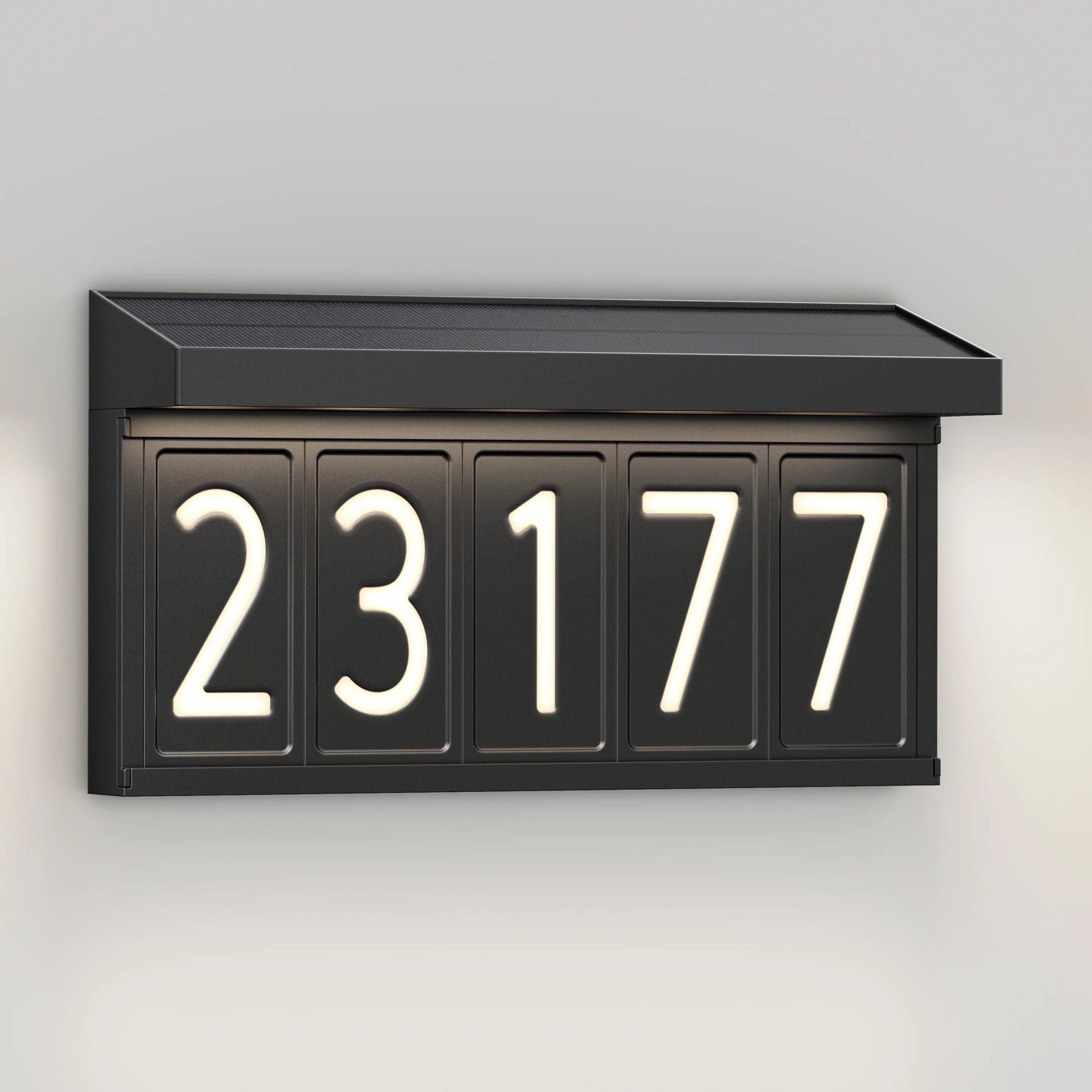 Artika Bowen solar LED outdoor address wall light 5 CCT - Image 7