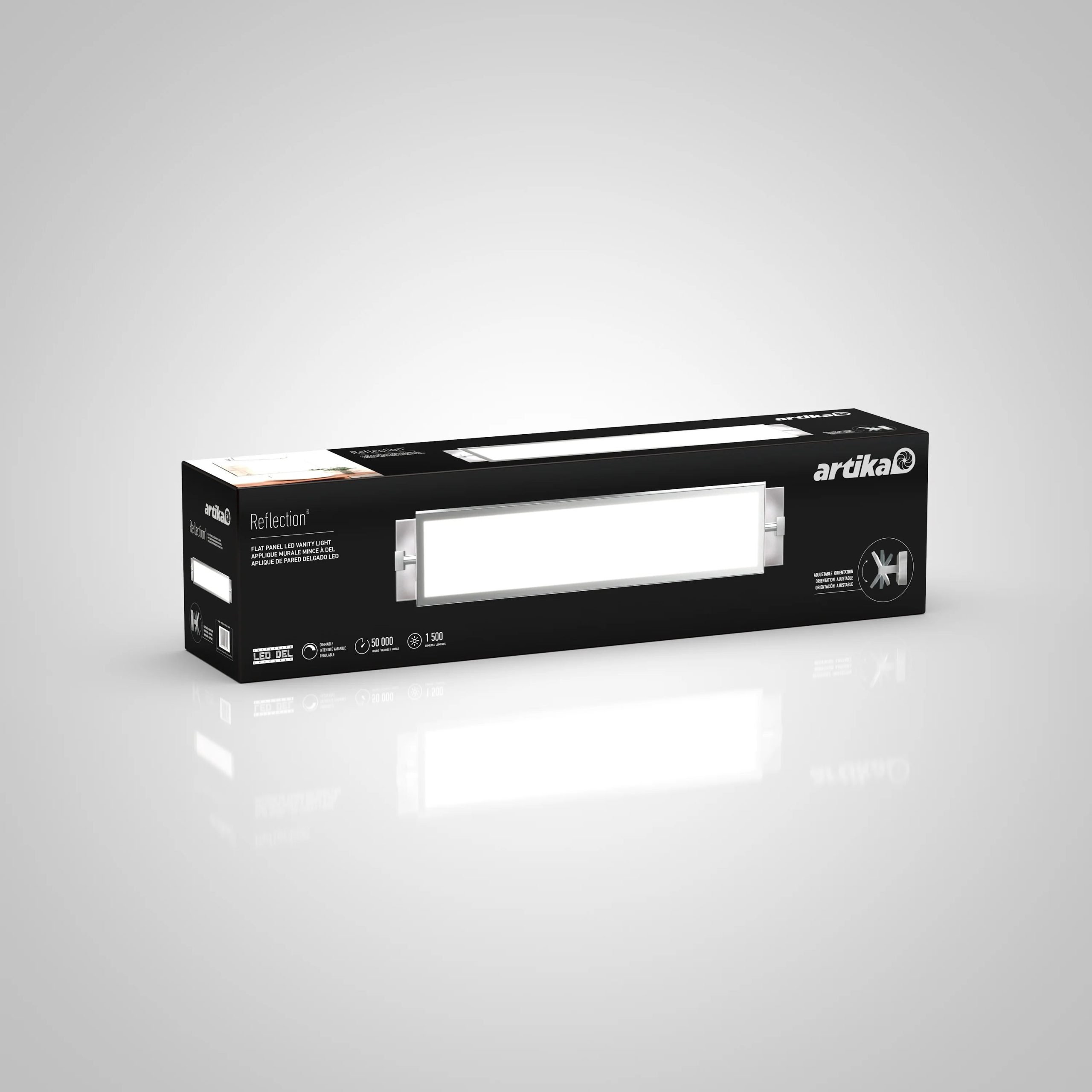 Artika Reflection 27-in (68 cm) Integrated LED Vanity Light Bar for Bathroom - Image 6