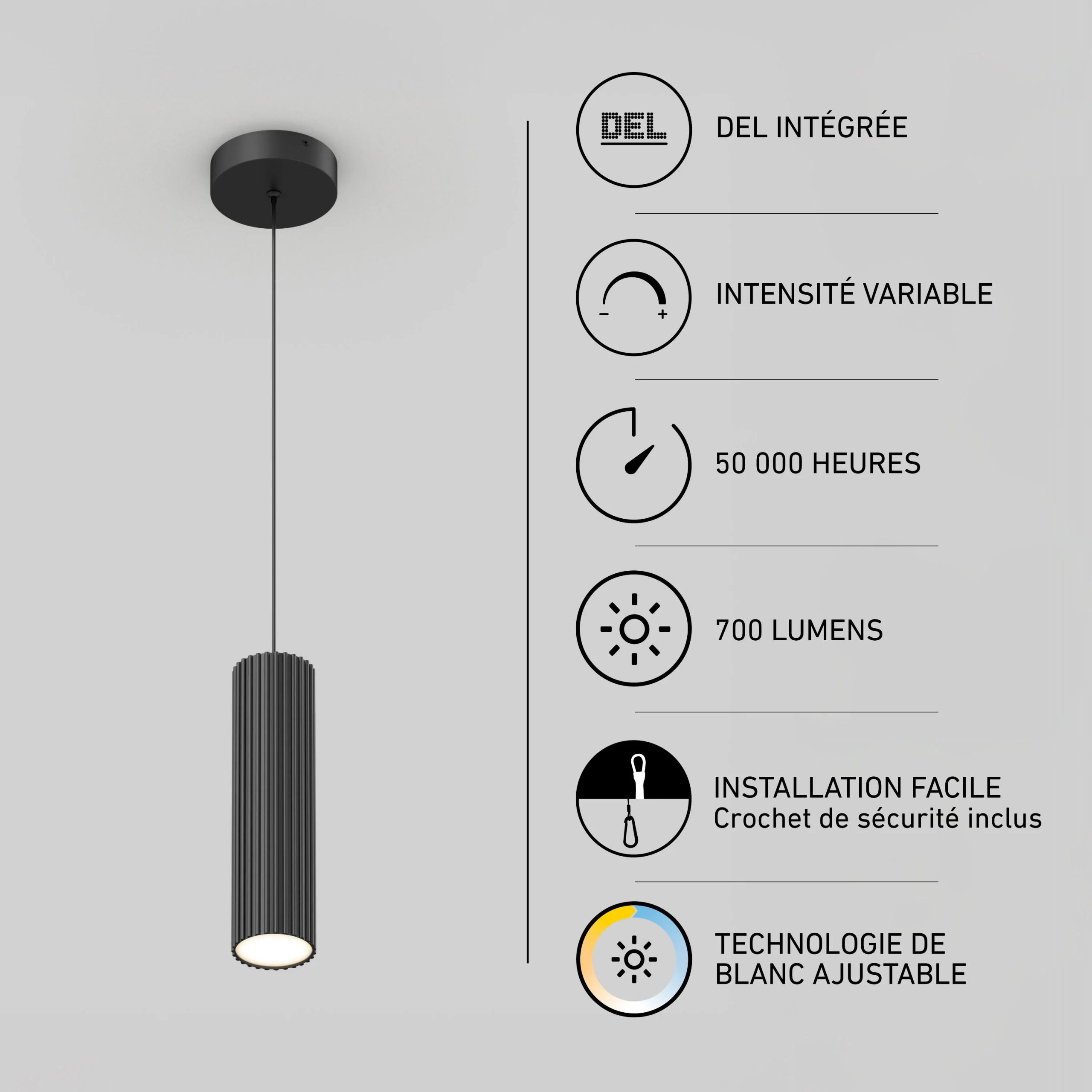 Artika Groove LED modern pendant light 3 CCT - Image 12