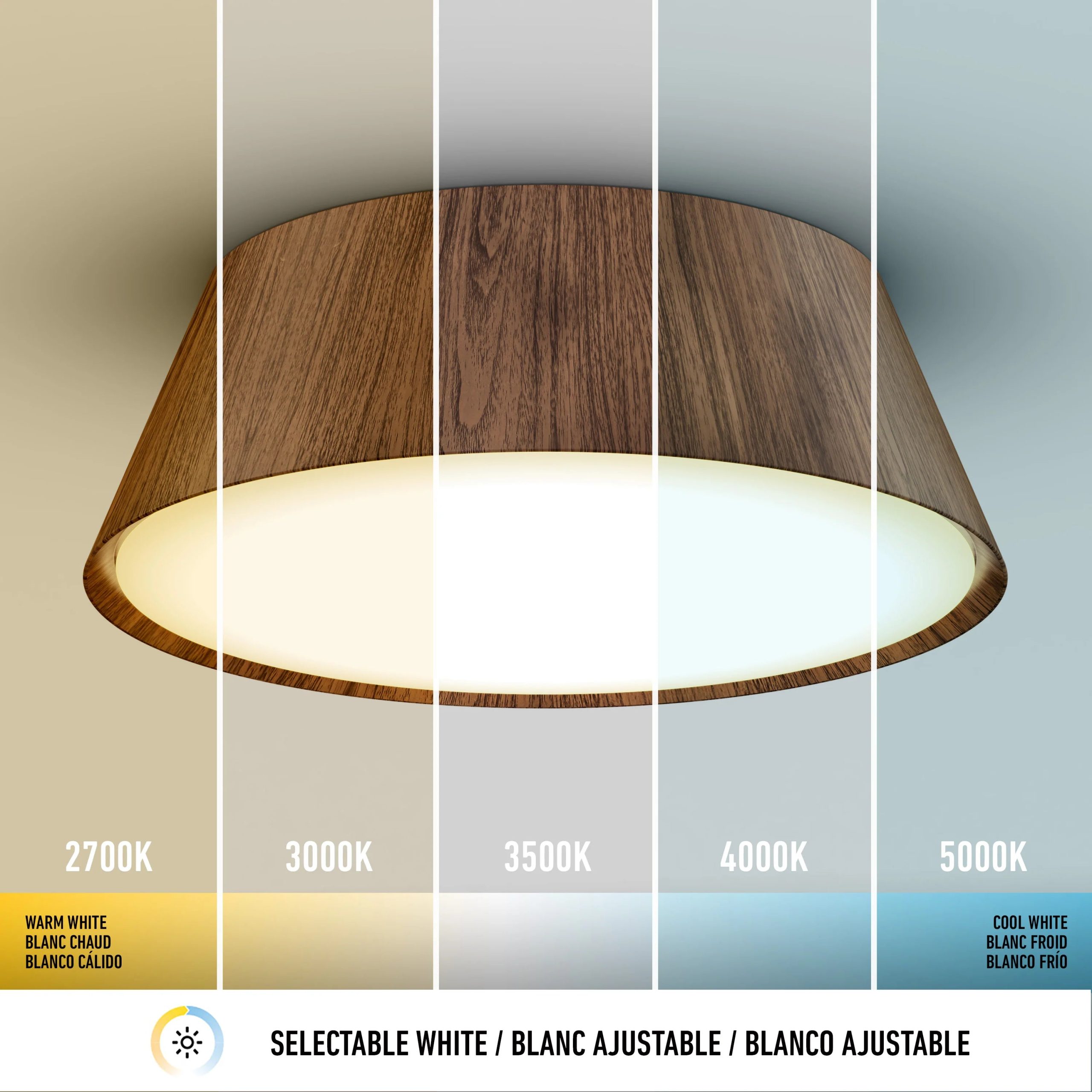 Artika Dunham 15 in. (38 cm) Modern LED Flush Mount Ceiling Light 5 CCT - Image 8