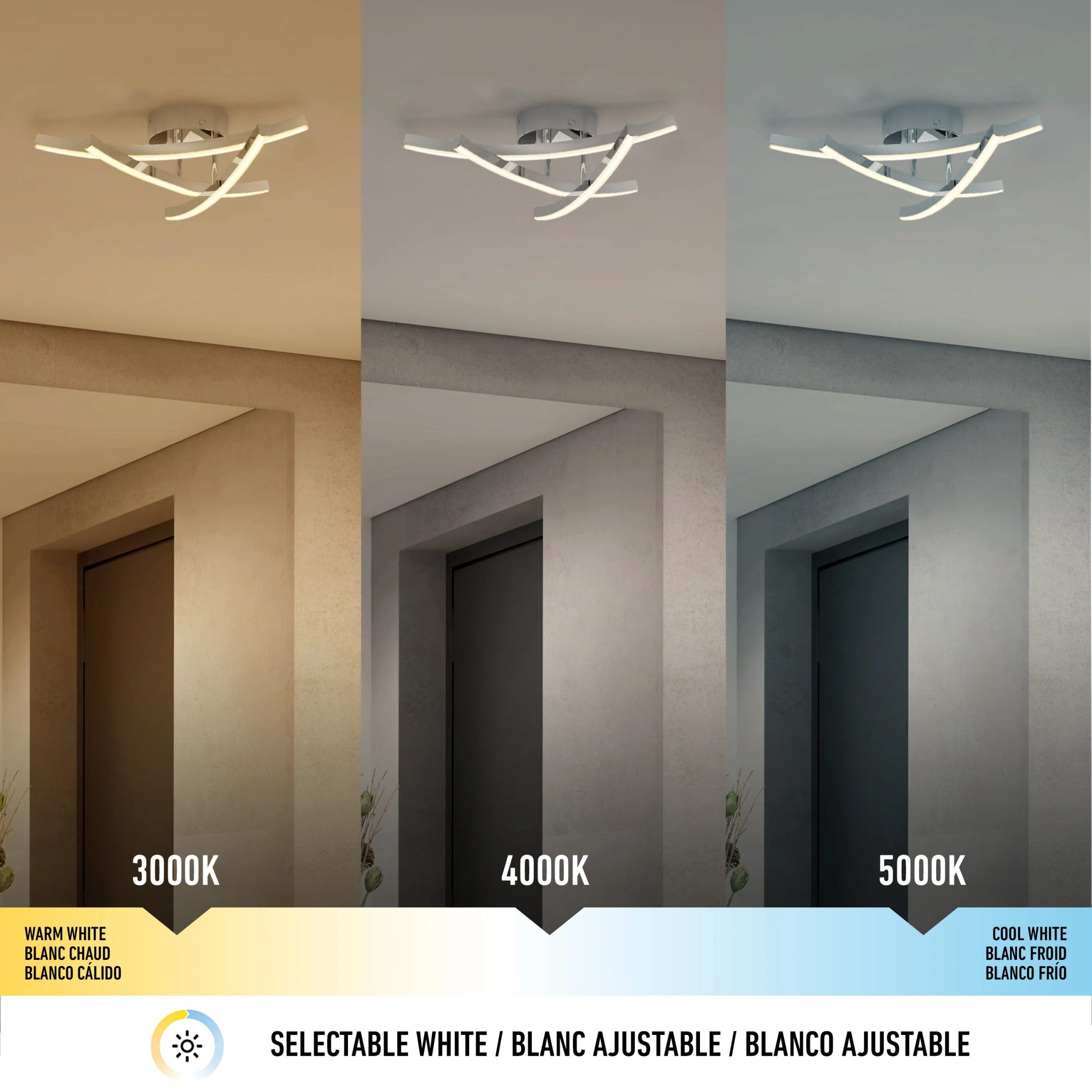 Artika Orly 18 in. (45 cm) Modern LED Flush Mount Ceiling Light 3 CCT - Image 8