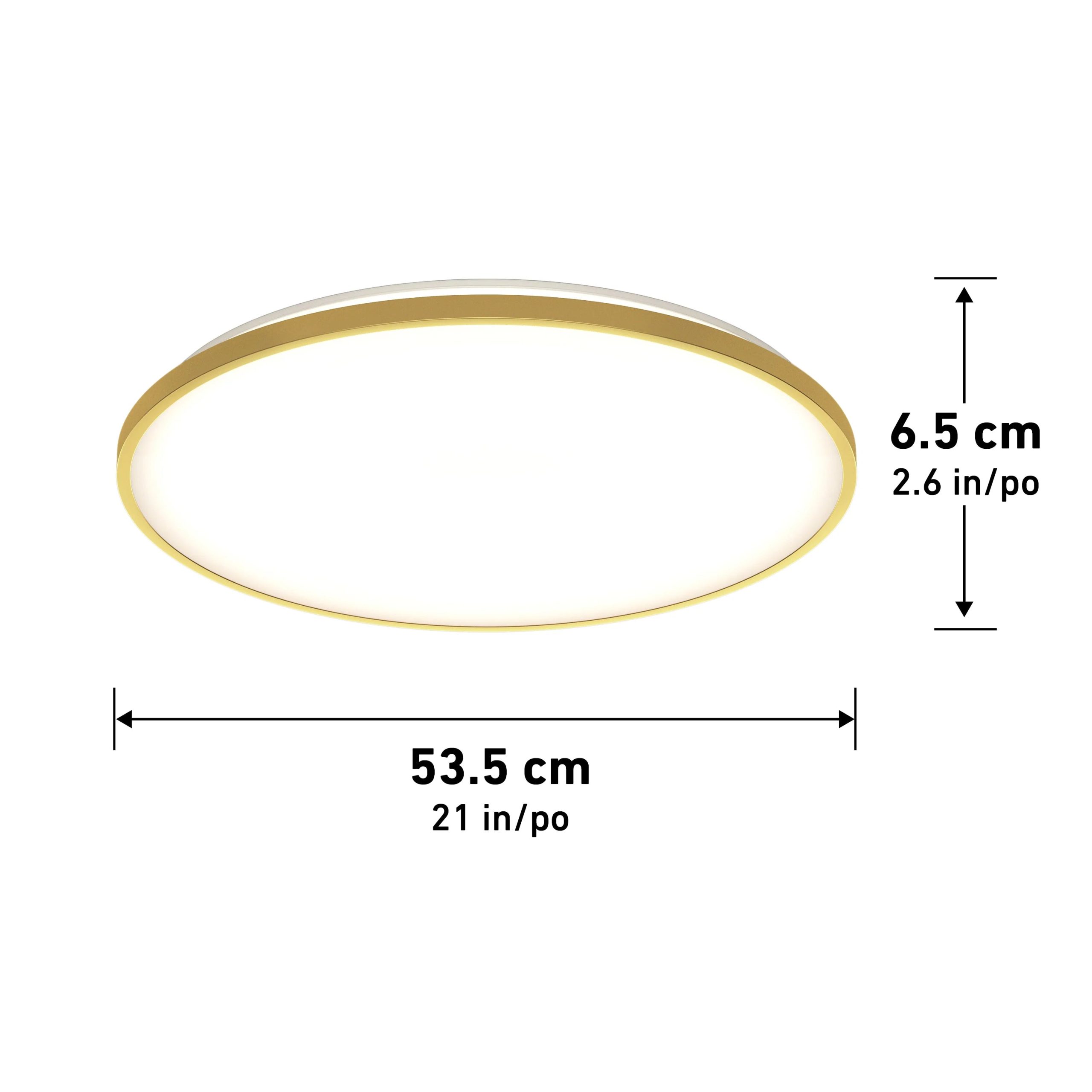 Artika Europa 21 in. (54 cm) Modern LED Flush Mount Ceiling Light - with remote - Image 45