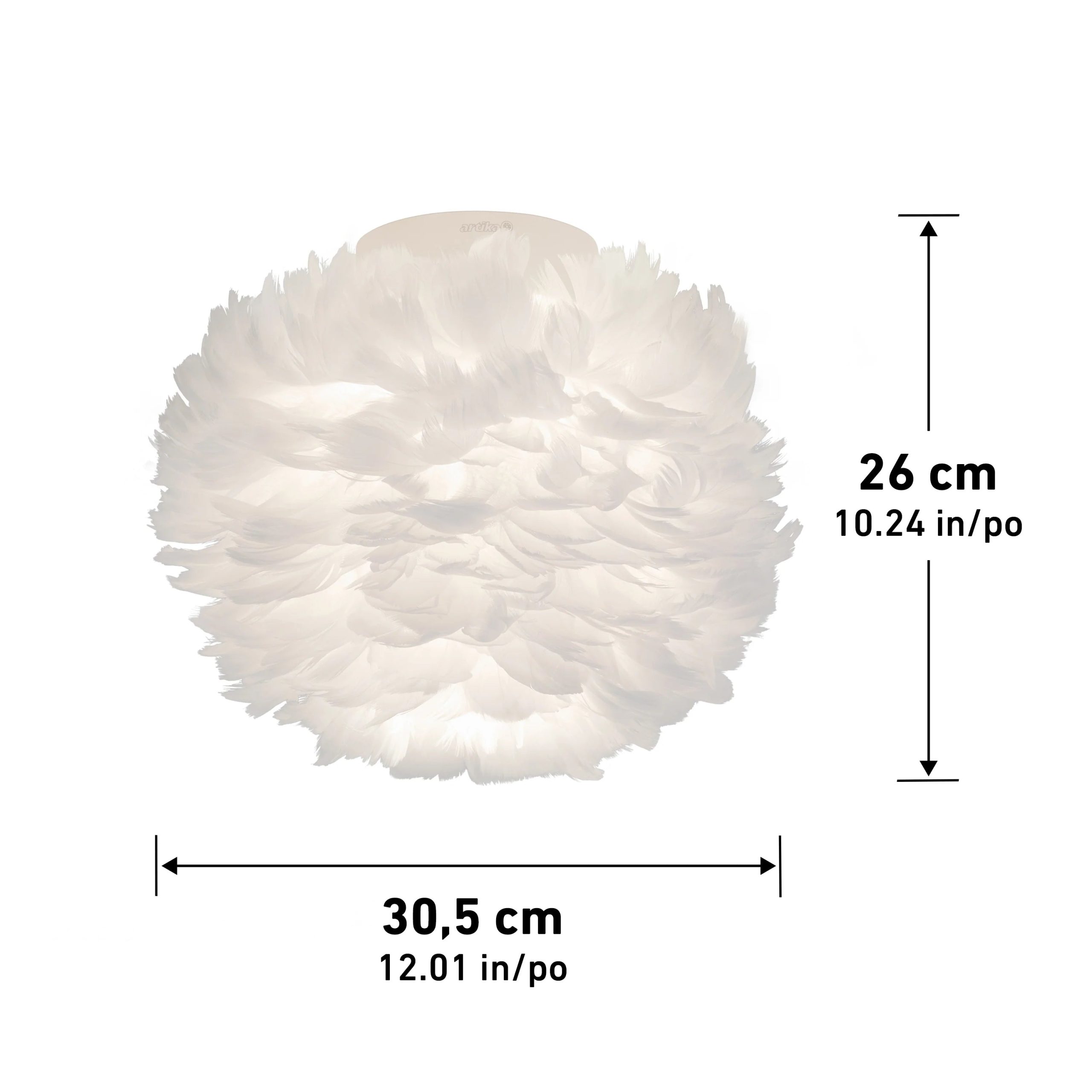 Artika Plume 12 in. (31 cm) Modern LED Flush Mount Ceiling Light - Image 14