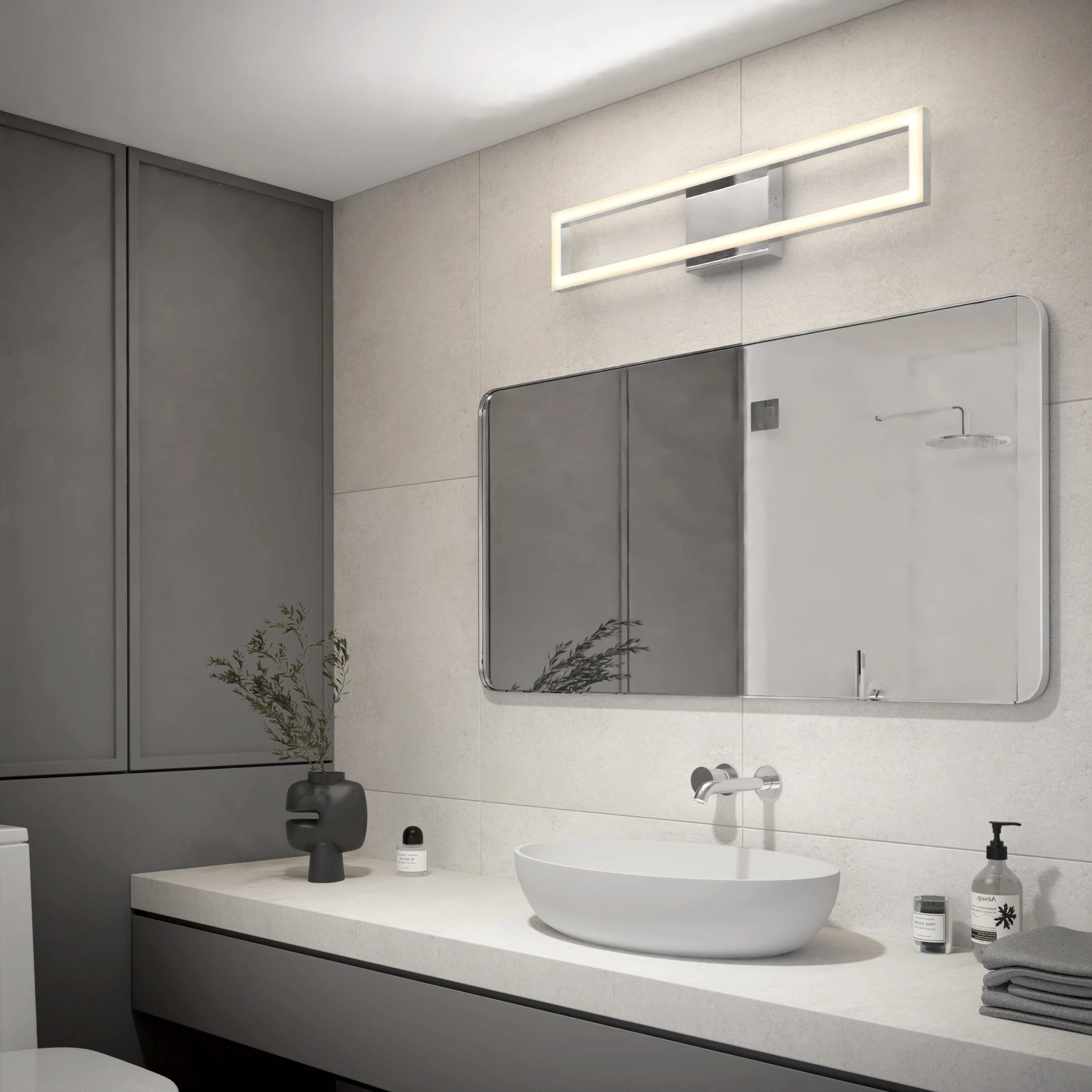 Artika Dover 27-in (69 cm) Integrated LED 5-CCT Vanity Light Bar for Bathroom - Image 10