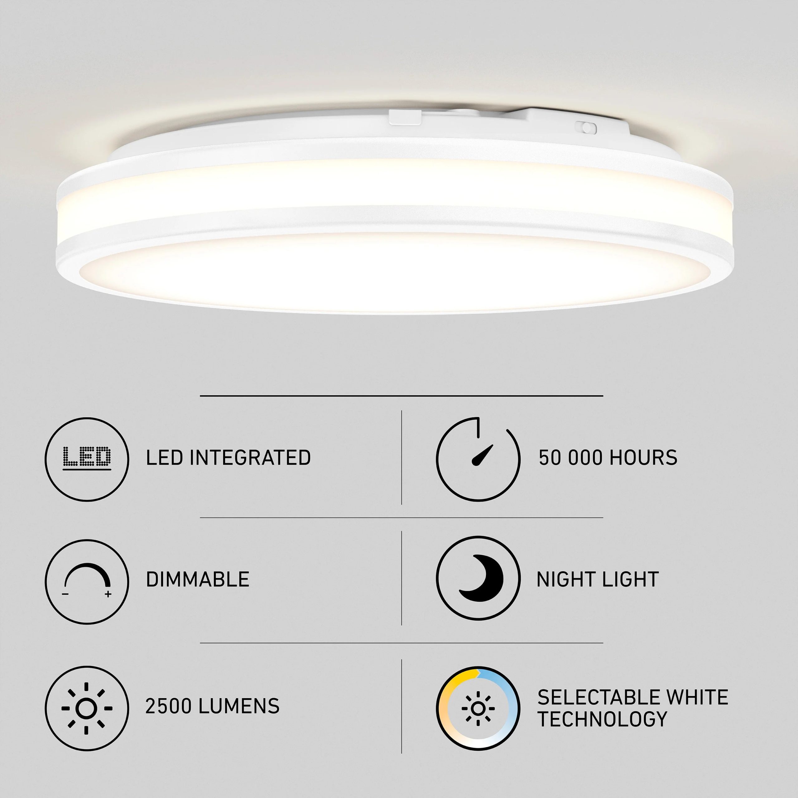 Artika Hemisphere 15 in. (38 cm) Modern LED Flush Mount Ceiling Light 5 CCT - Image 68