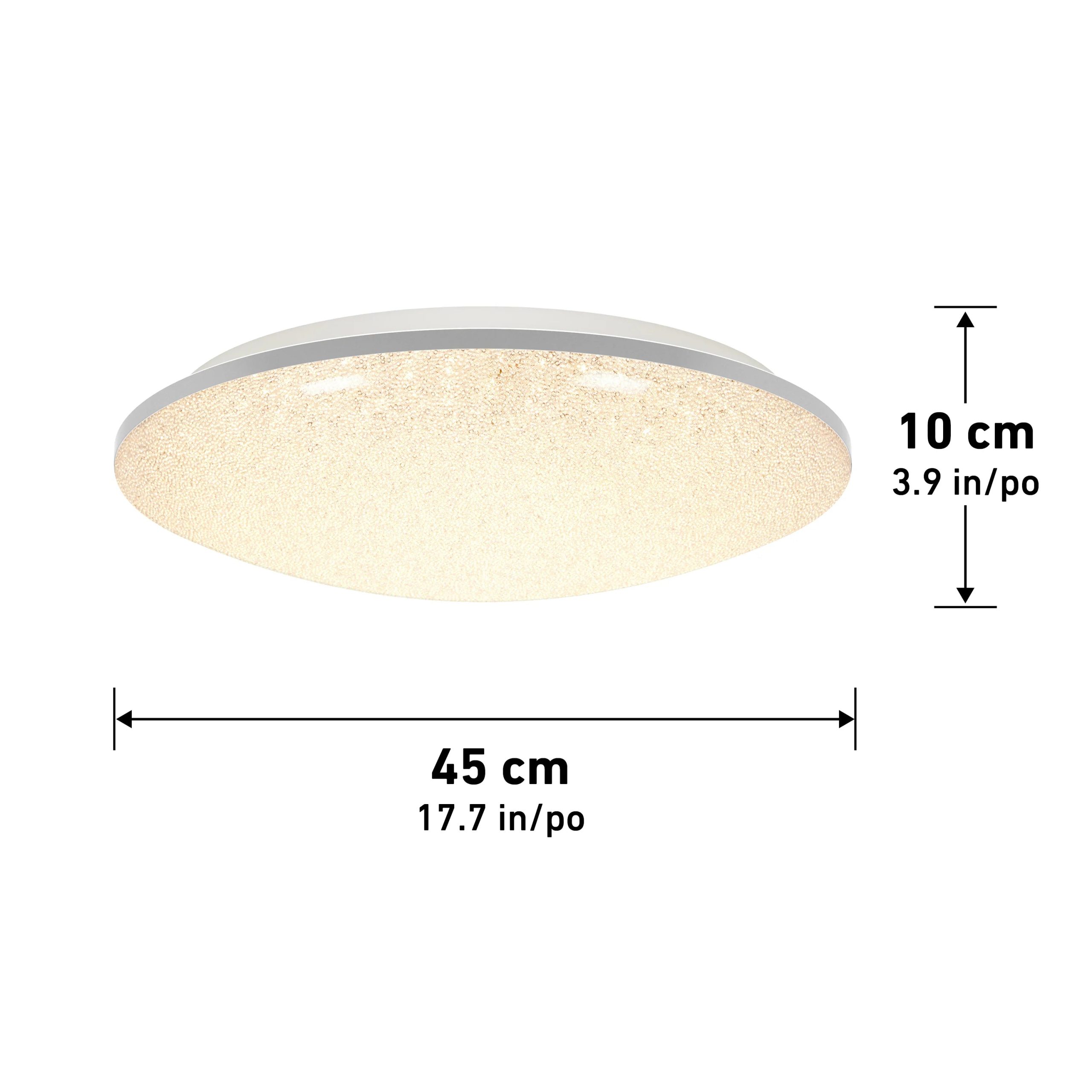 Artika Sparkle 18 in. (45 cm) Modern LED Flush Mount Ceiling Light - With Remote - Image 13