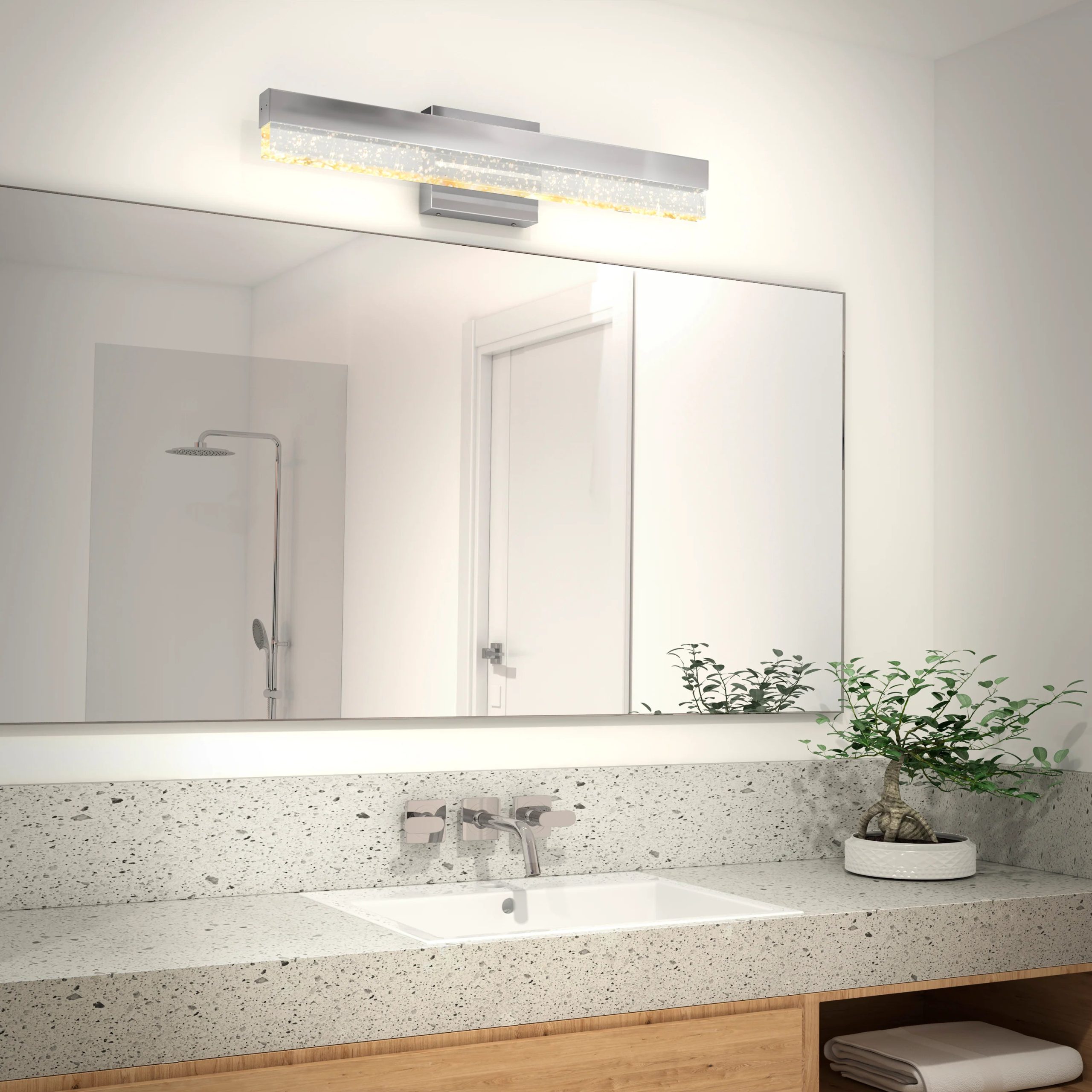 Artika Essence Bubble Bar 27-in (69 cm) Integrated LED Vanity Light Bar for Bathroom - Image 6