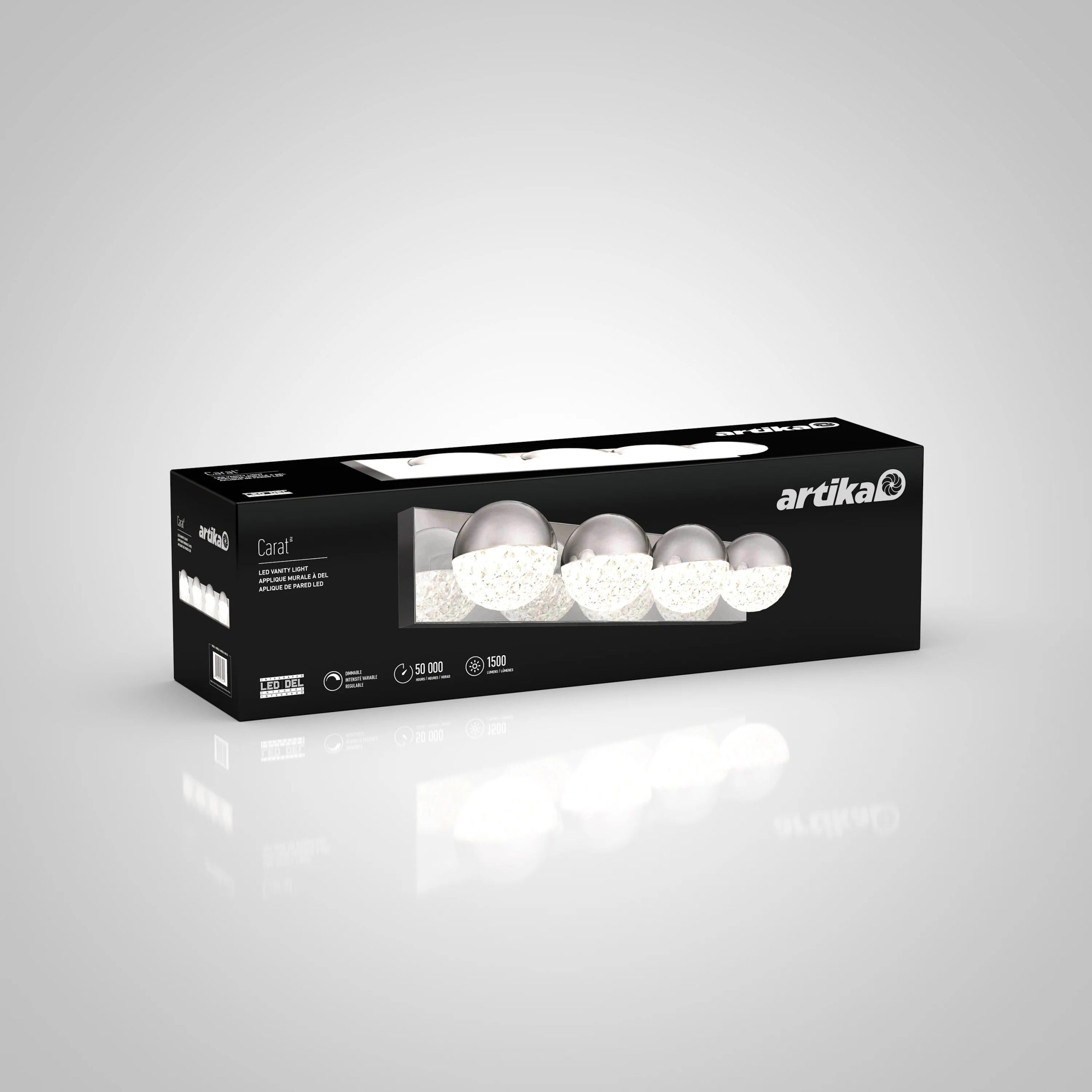 Artika Carat 27-in (68 cm) Integrated LED Vanity Light Bar for Bathroom - Image 7