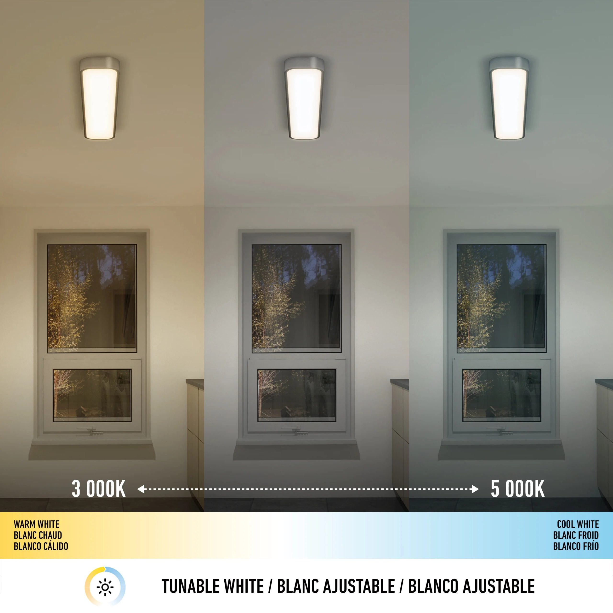 Artika Europa 36 in. x 6 in. (91 x 15 cm) Modern Flush Mount Ceiling Light - with remote - Image 7