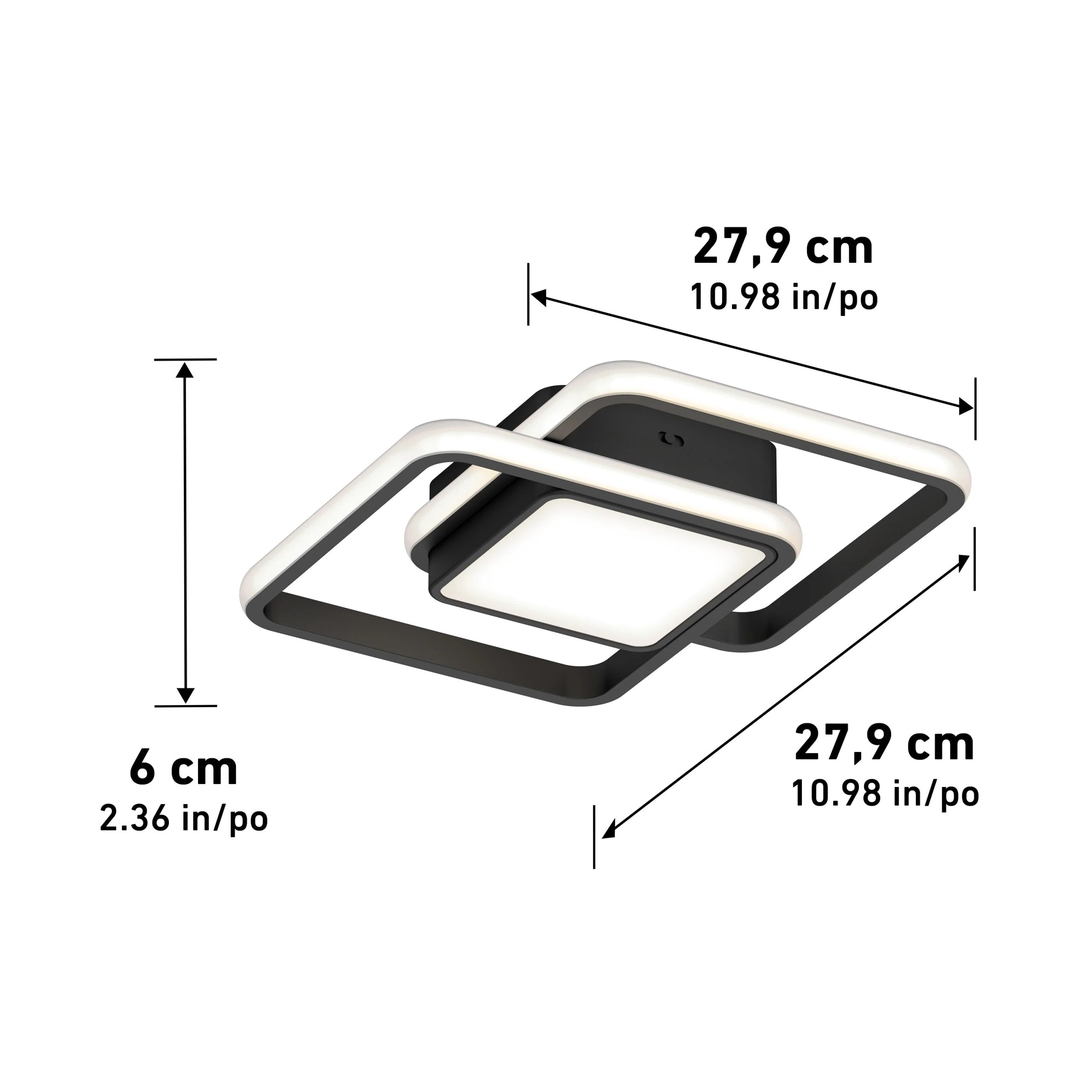 Artika Romeson 11 in. (28 cm) Modern LED Flush Mount Ceiling Light 5 CCT - Image 14