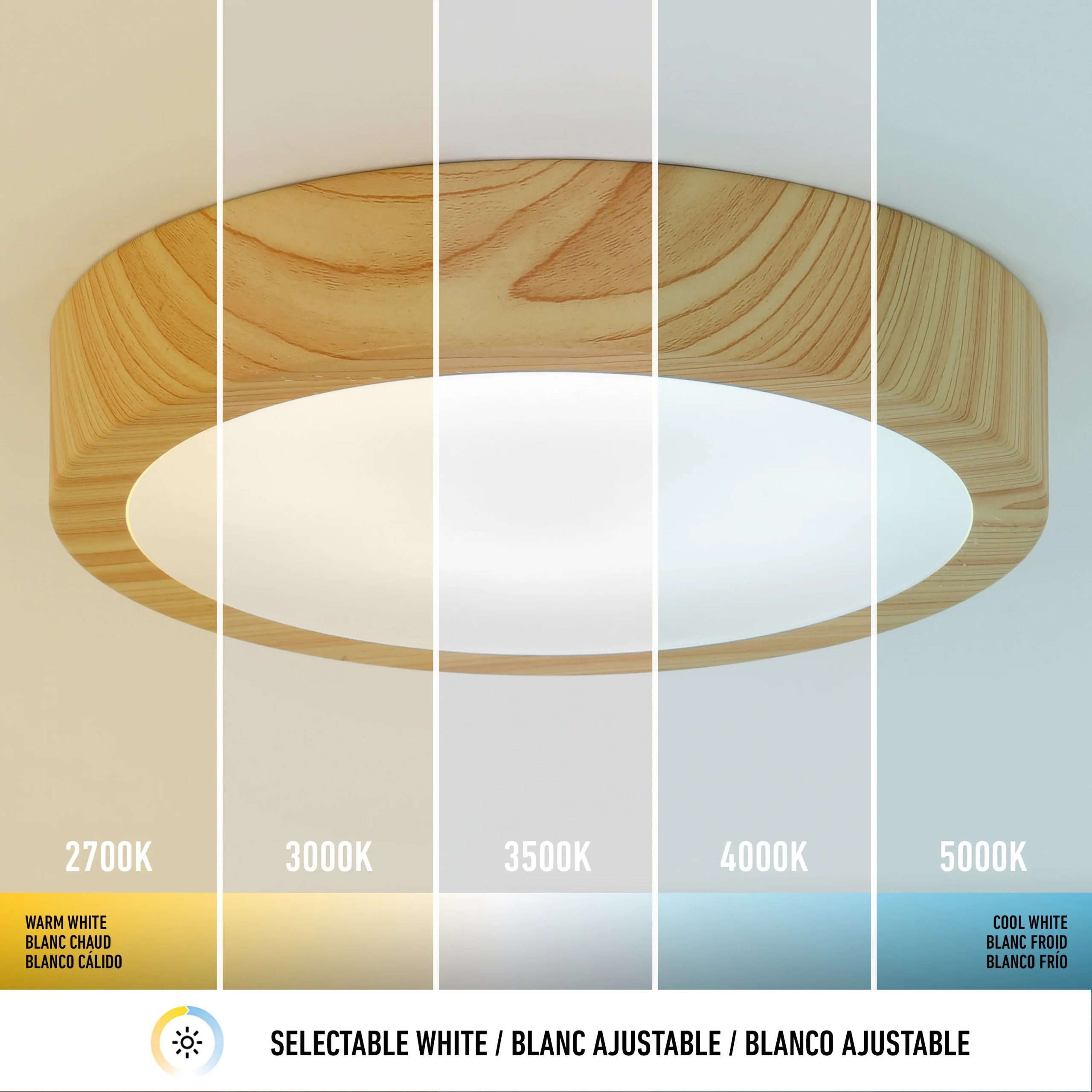 Artika Dryad 10s in. (26 cm) Modern LED Flush Mount Ceiling Light 5 CCT - Image 8