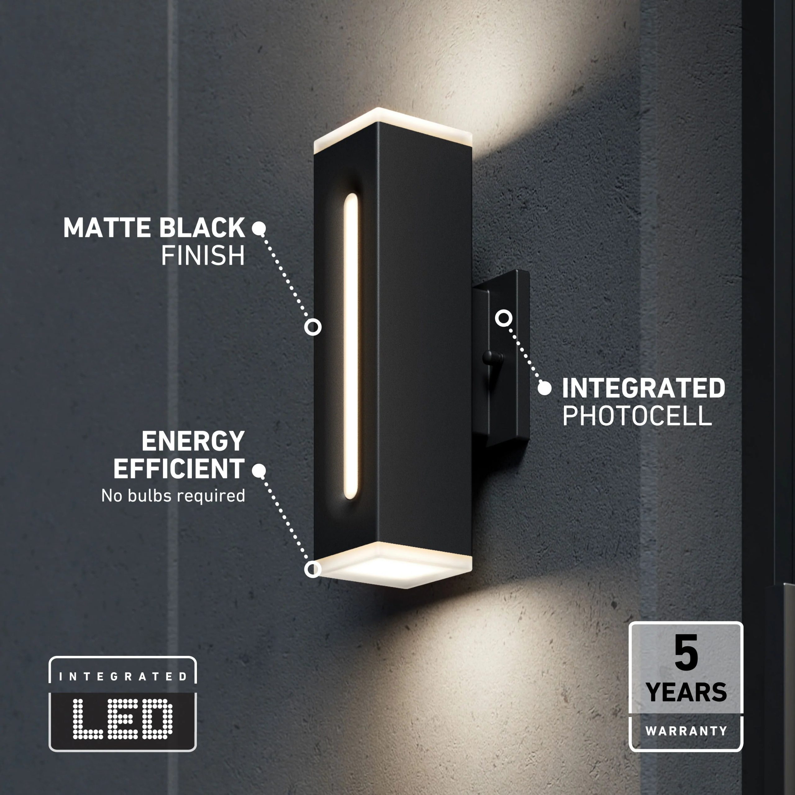 Artika Linea Square LED indoor-outdoor wall light 3 CCT - Image 3