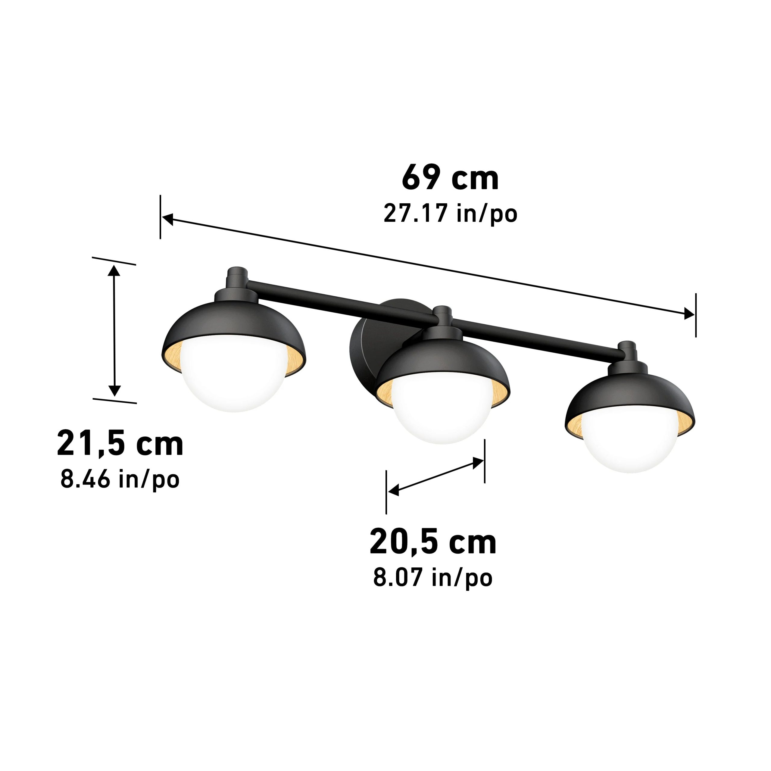 Artika Boden 27-in (69 cm) Integrated LED 5-CCT Vanity Light Bar for Bathroom - Image 16