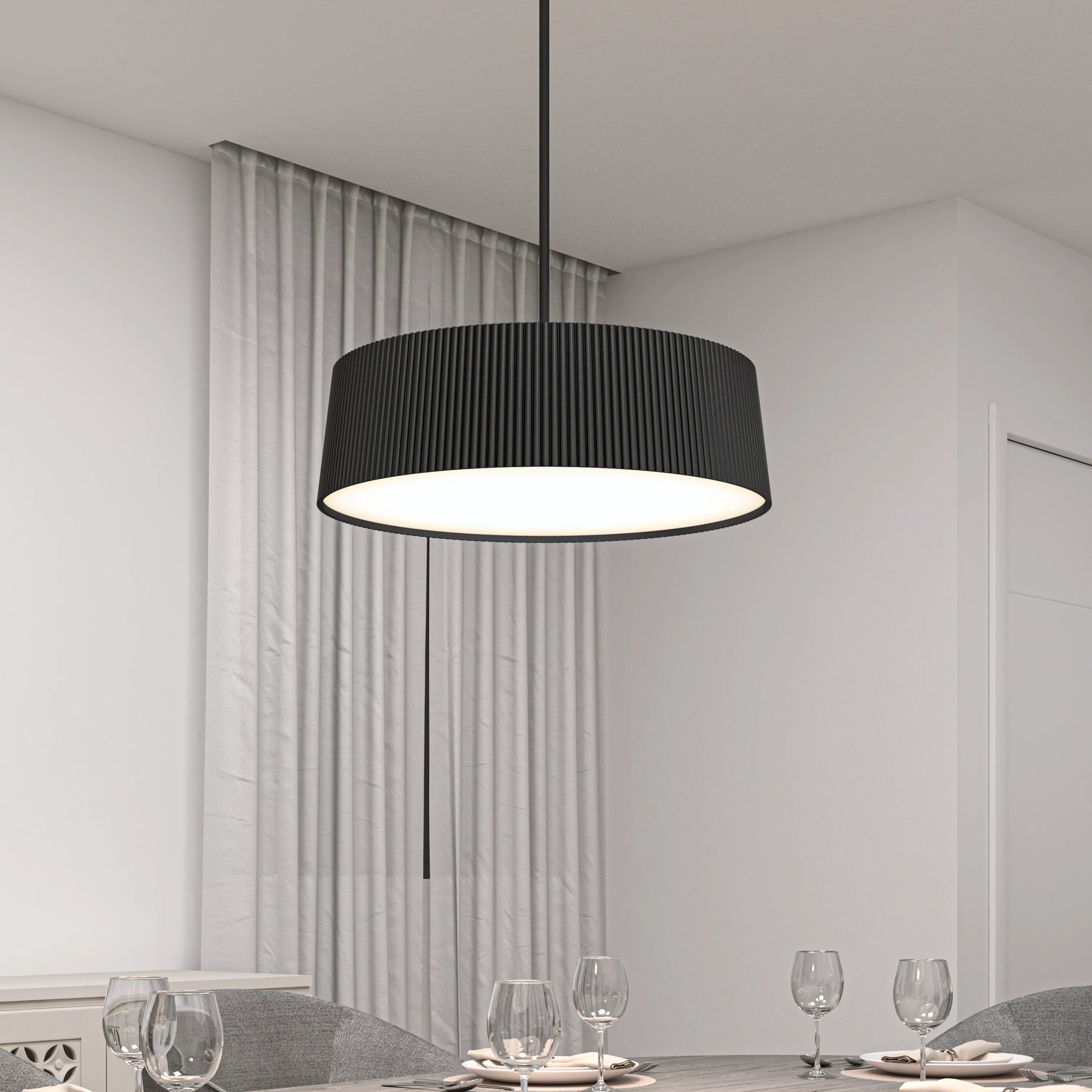 Artika Groove Drum LED contemporary pendant light 3 CCT - Image 8