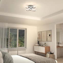 Alternative view of Artika Swirl Butterfly 17 in. (42 cm) Modern LED Flush Mount Ceiling Light