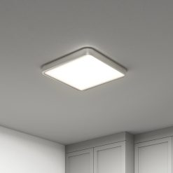 Alternative view of Artika Europa 18 in. (46 cm) Modern LED Flush Mount Ceiling Light - with remote