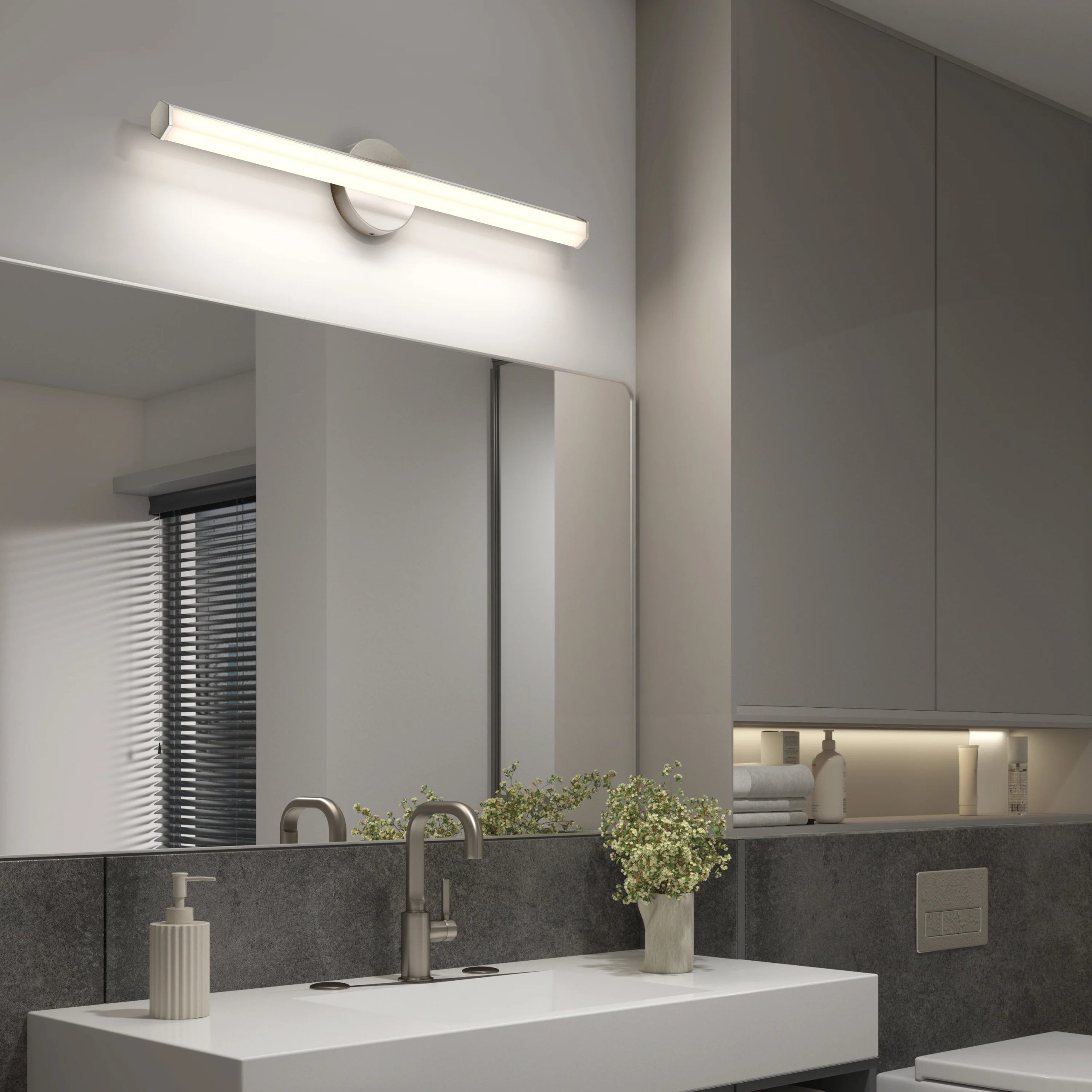 Artika Ewen 27-in (69 cm) Integrated LED 5-CCT Vanity Light Bar for Bathroom - Image 22