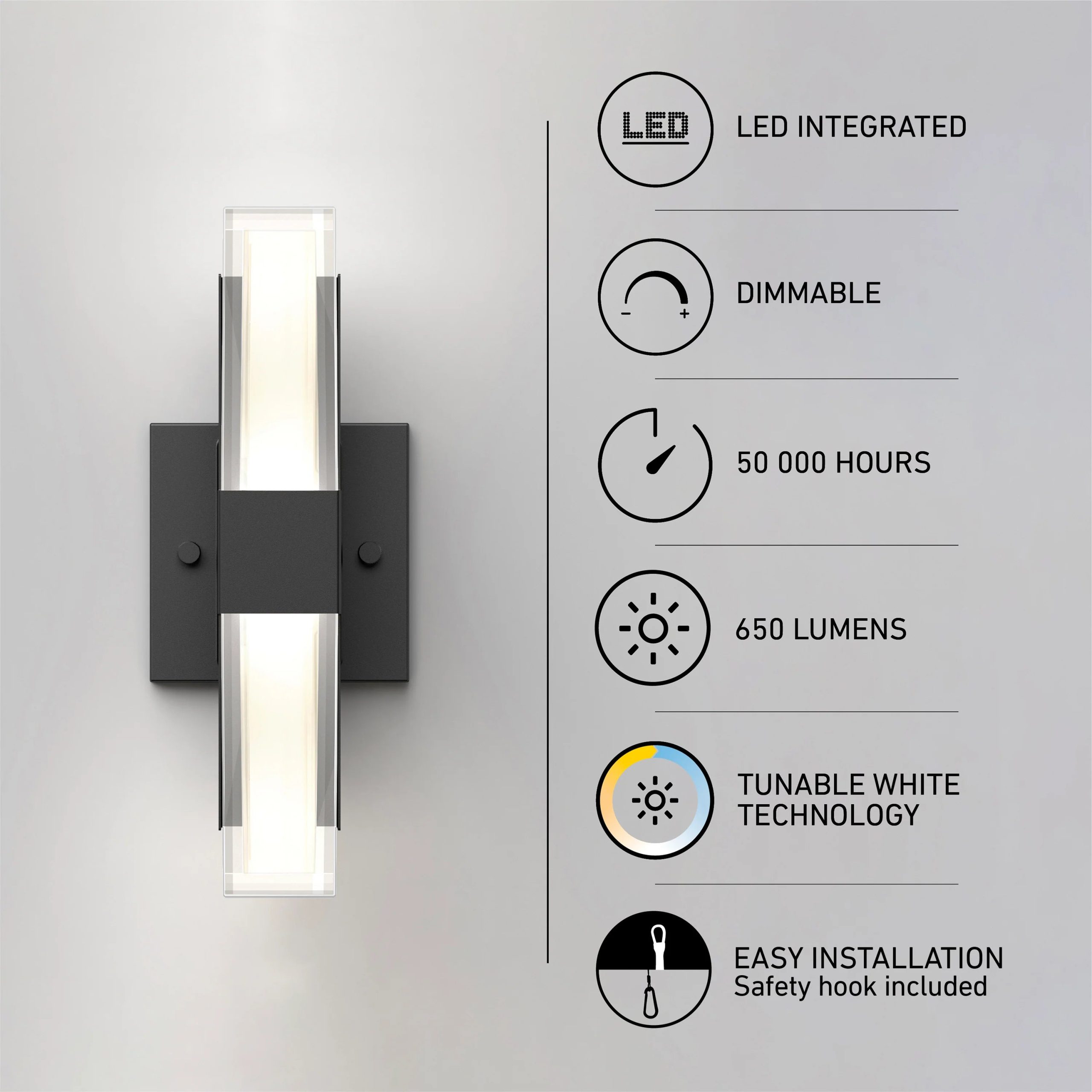 Artika Gemini indoor-outdoors LED wall light - Image 10
