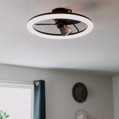 Alternative view of Artika Darren 23 in. (58 cm) LED modern fandelier ceiling fan with light - includes remote