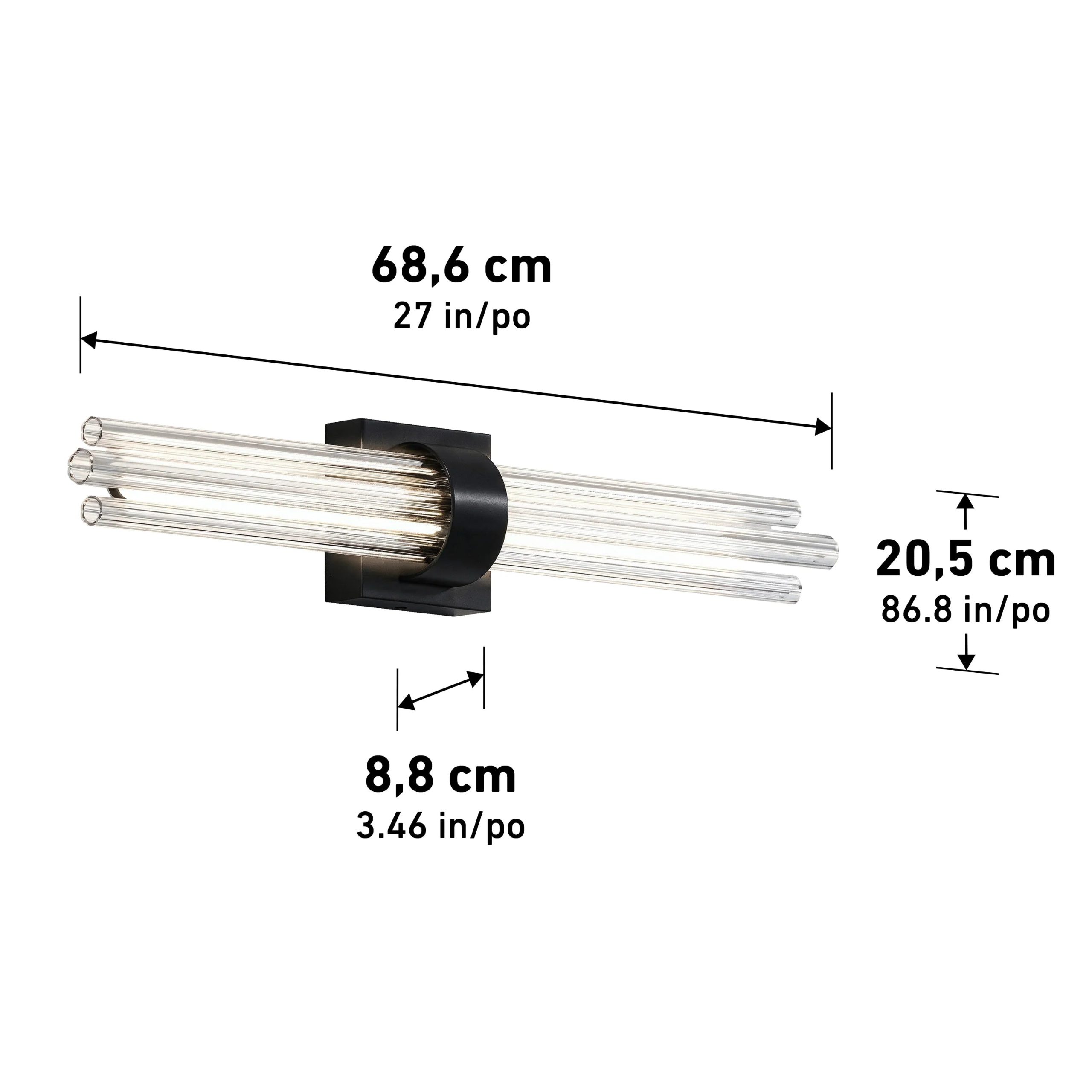 Artika Dorado 27 in. (69 cm) 1-Light LED Wall Vanity 5CCT - Image 18