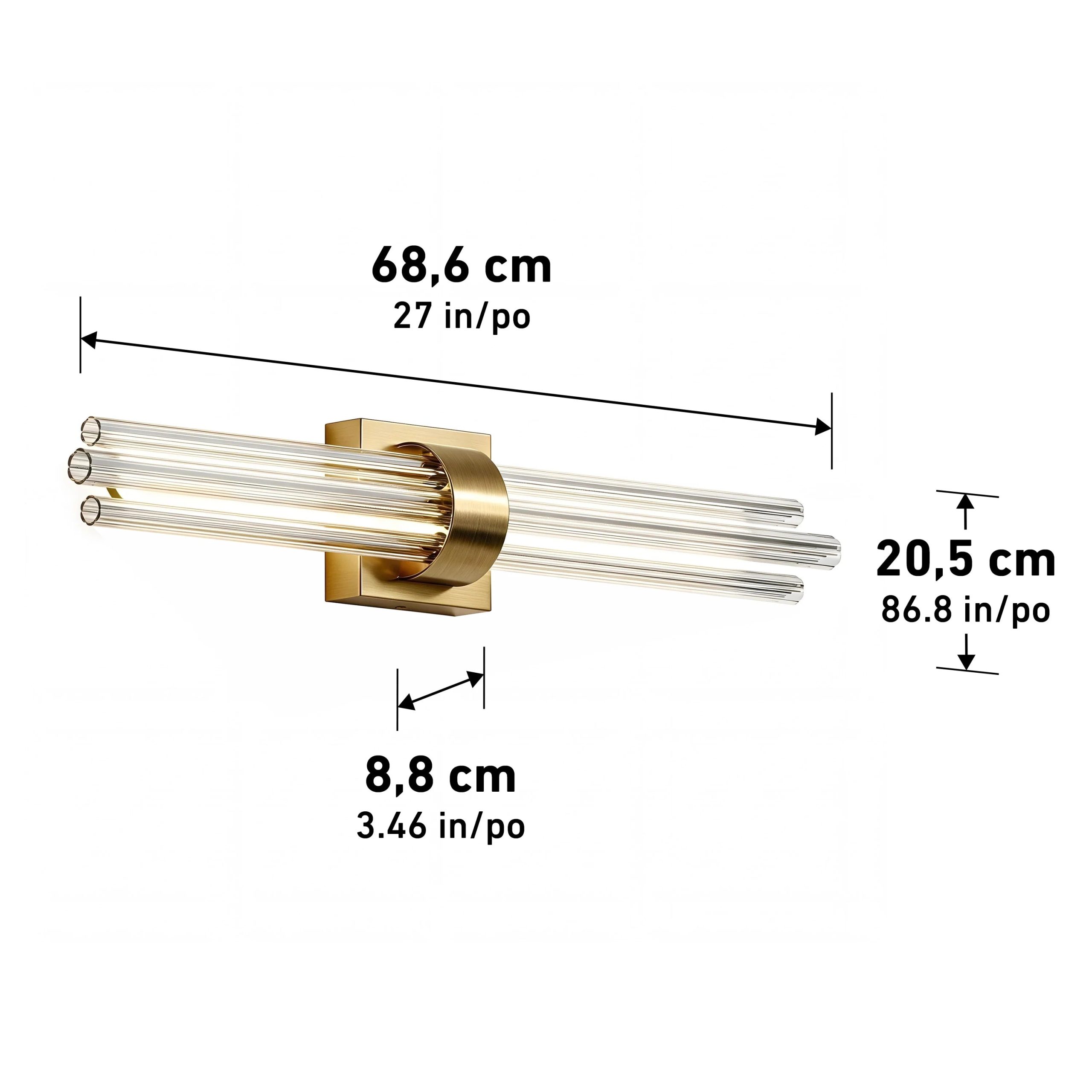 Artika Dorado 27 in. (69 cm) 1-Light LED Wall Vanity 5CCT - Image 34
