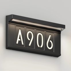 Artika Bowen solar LED outdoor address wall light 5 CCT