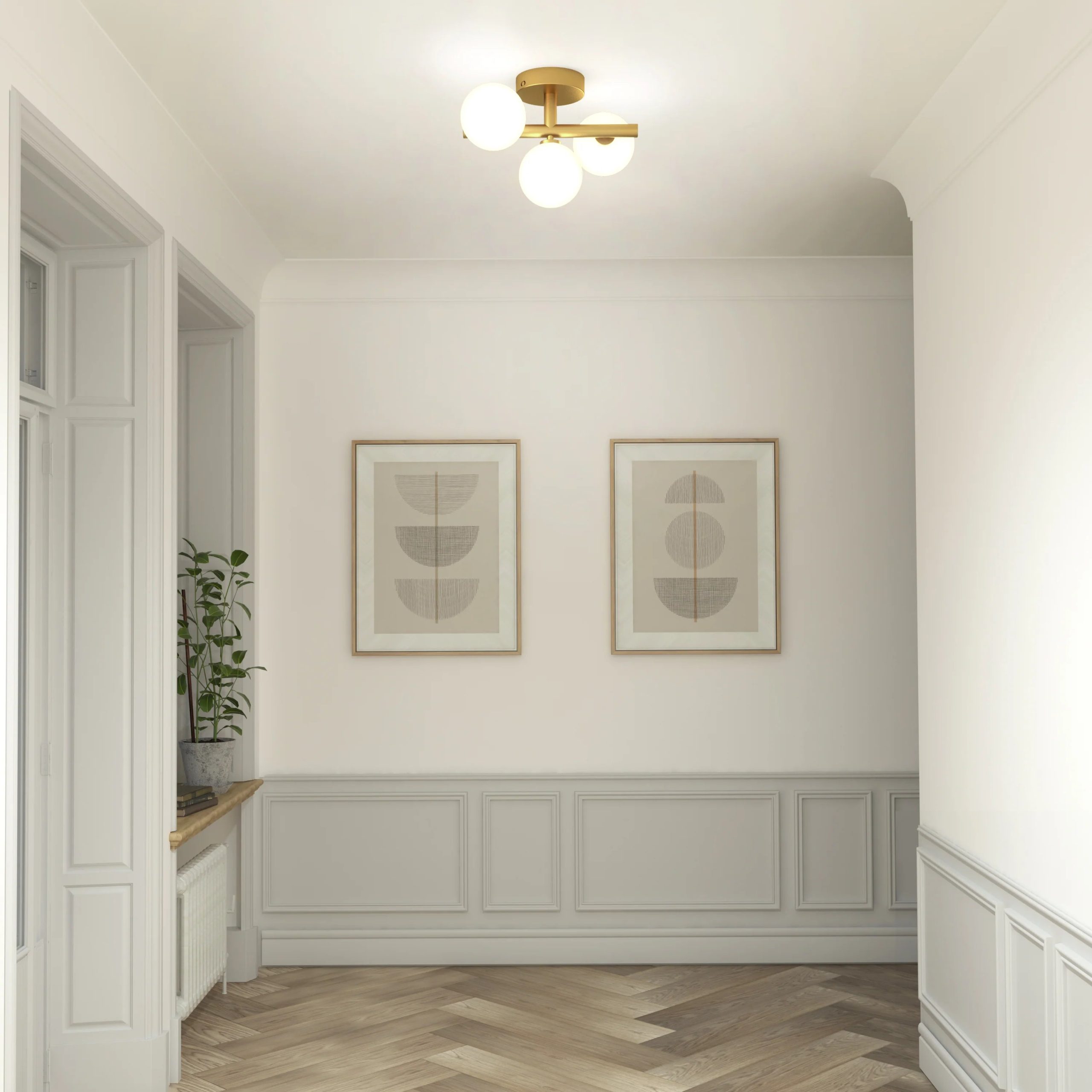 Artika Bloom 3-light 13 in. (33 cm) Modern LED Flush Mount Ceiling Light 5 CCT - Image 2