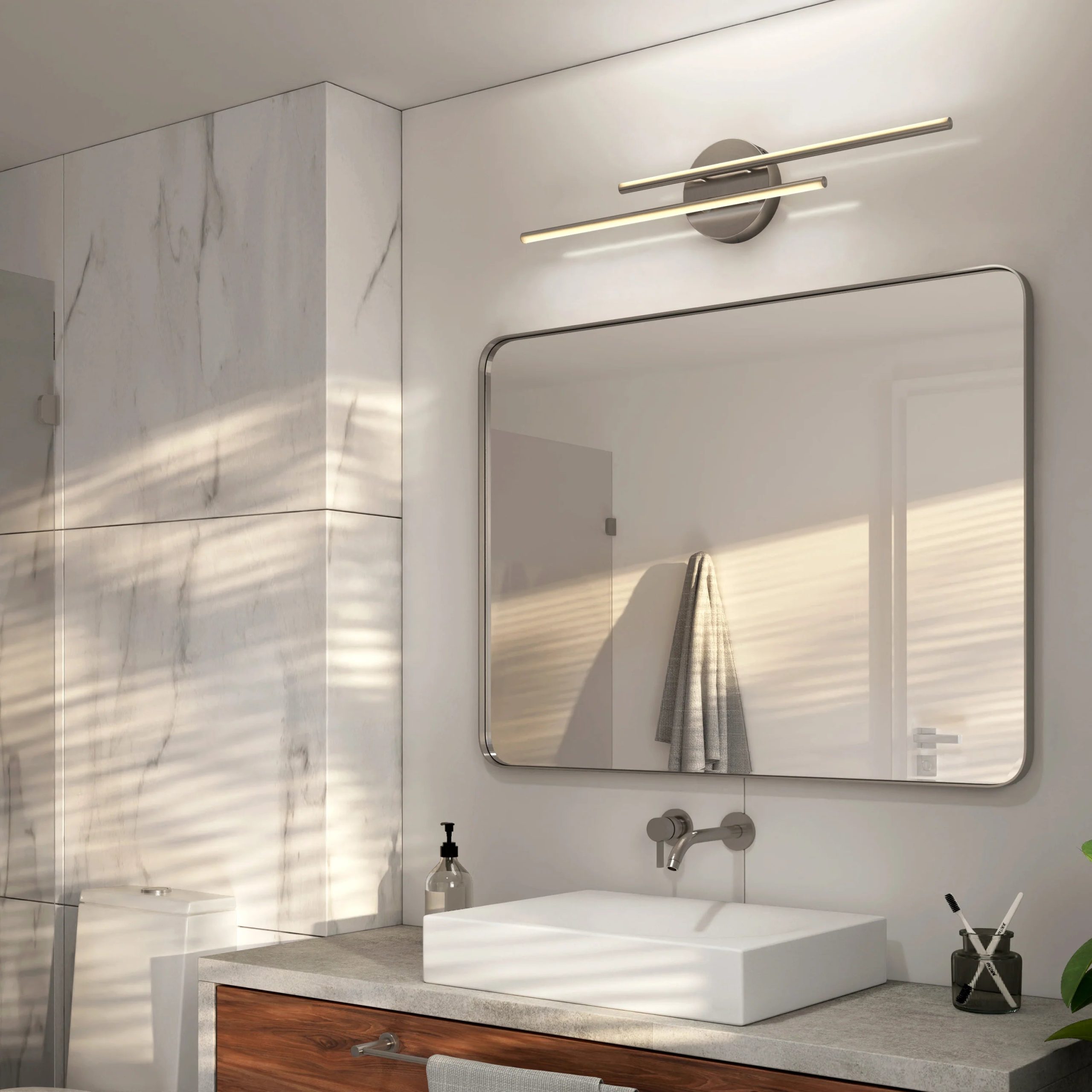 Artika Cisco 27-in (69 cm) Integrated LED 5-CCT Vanity Light Bar for Bathroom - Image 19