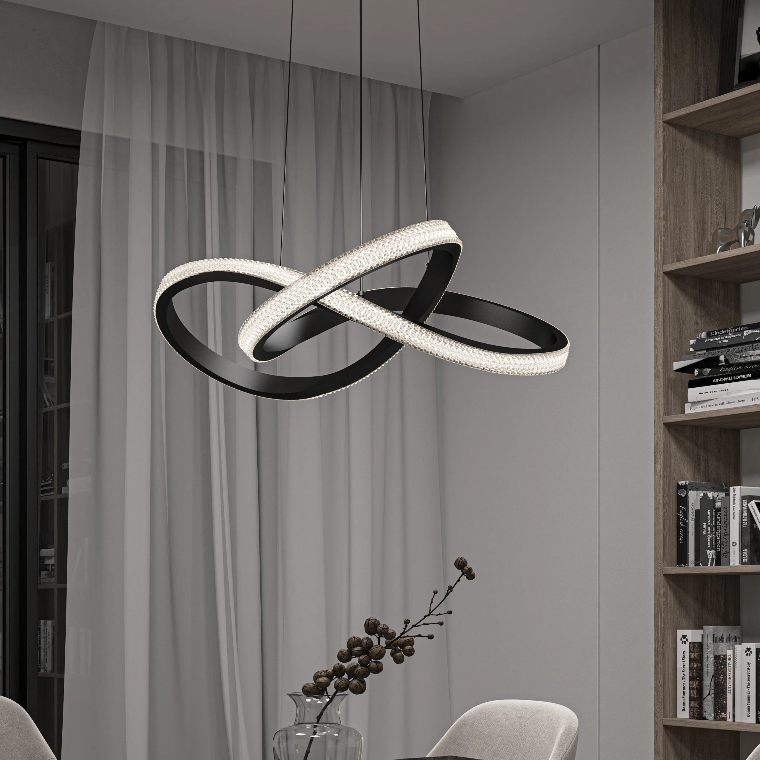 Artika Morgan LED contemporary pendant light 5 CCT - Image 12