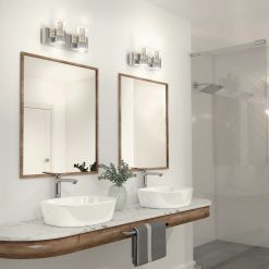 Alternative view of Artika Ratio 16-in (40 cm) 2-Light Modern LED Vanity Light for Bathroom