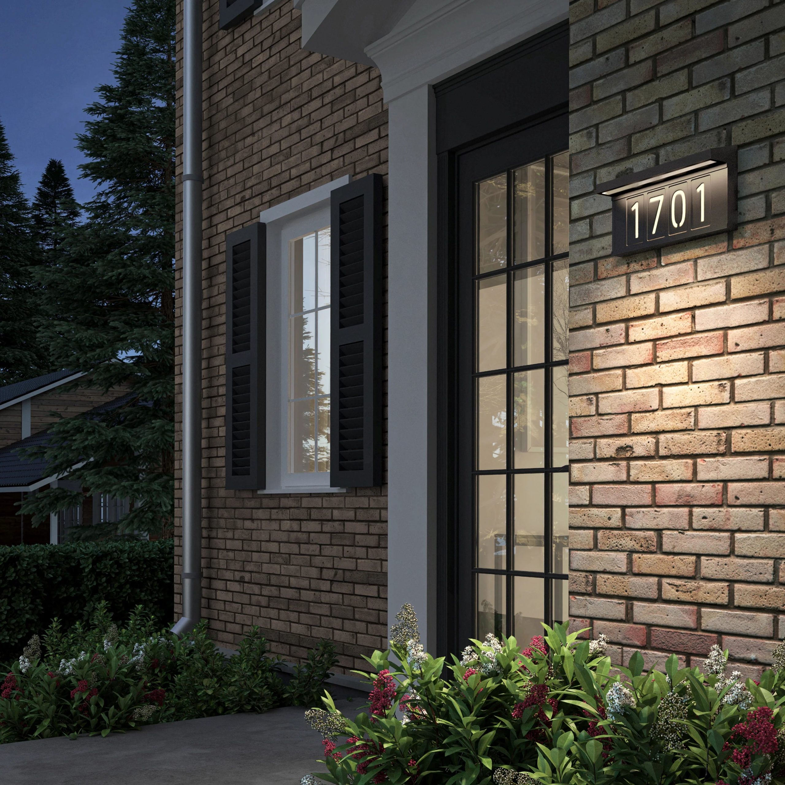 Artika Bowen solar LED outdoor address wall light 5 CCT - Image 17
