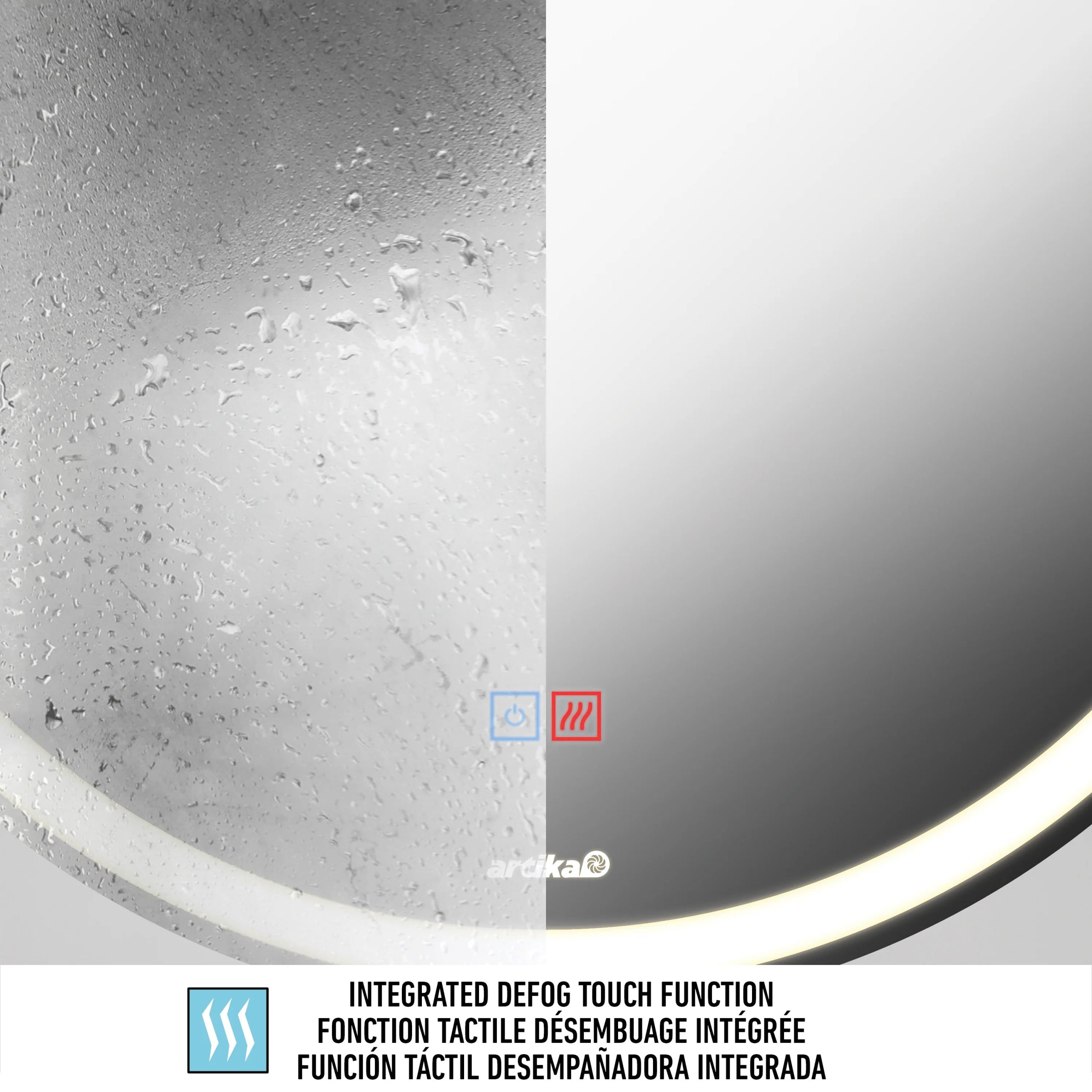Artika Mateo 28 in. LED mirror 3 CCT with defogger - Image 8