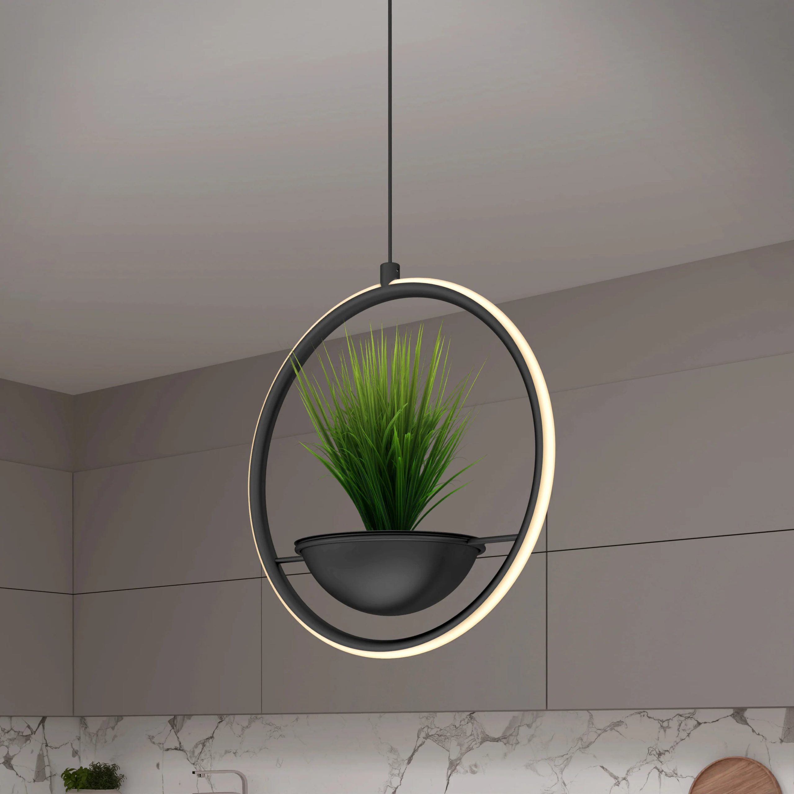 Artika Colin LED modern planter pendant light 5 CCT - Image 15