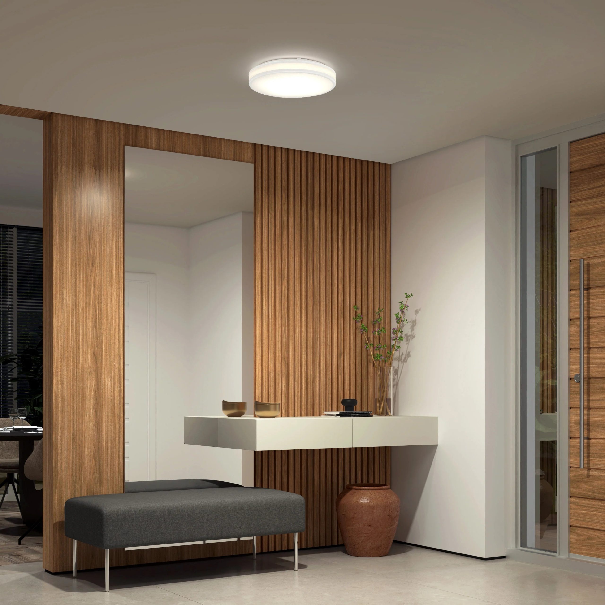 Artika Hemisphere 15 in. (38 cm) Modern LED Flush Mount Ceiling Light 5 CCT - Image 77