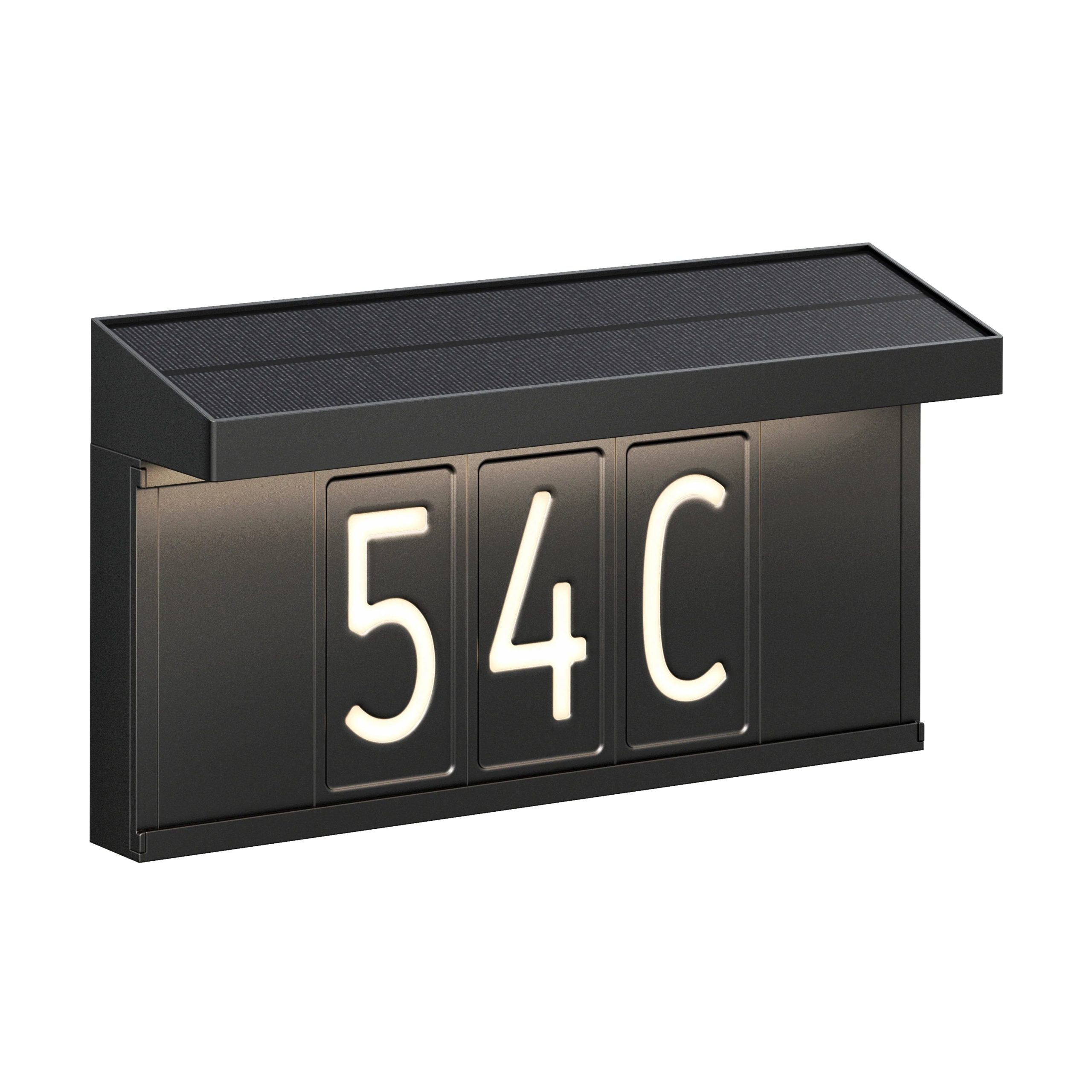 Artika Bowen solar LED outdoor address wall light 5 CCT - Image 3