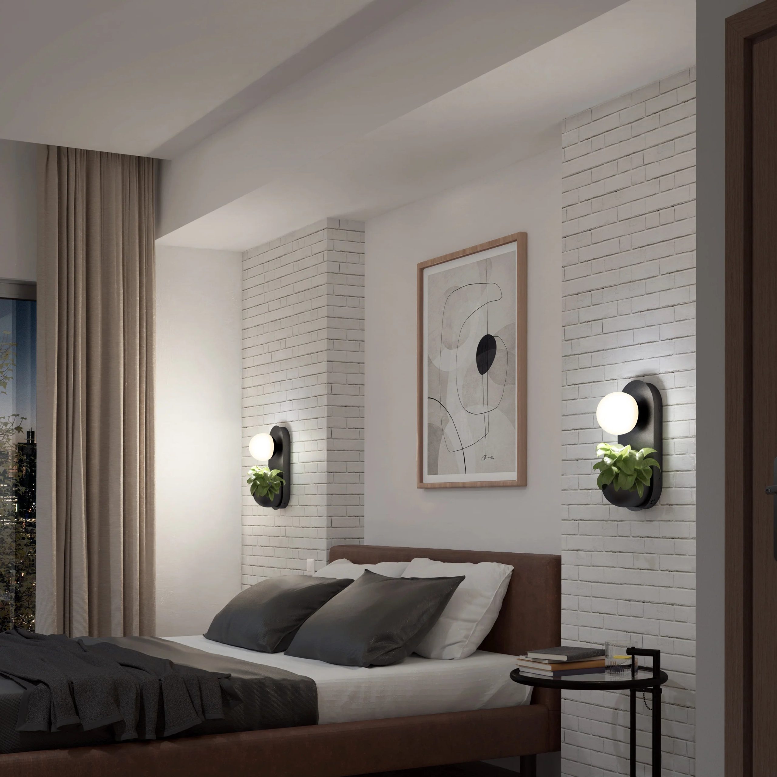 Artika Bloomfield LED modern mid-century wall sconce 5 CCT - Image 11