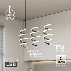 Alternative view of Artika Chorus 3-light LED pendant light 5 CCT