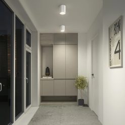 Alternative view of Artika Radius 5 in. (12 cm) Modern LED Flush Mount Ceiling Light 3 CCT