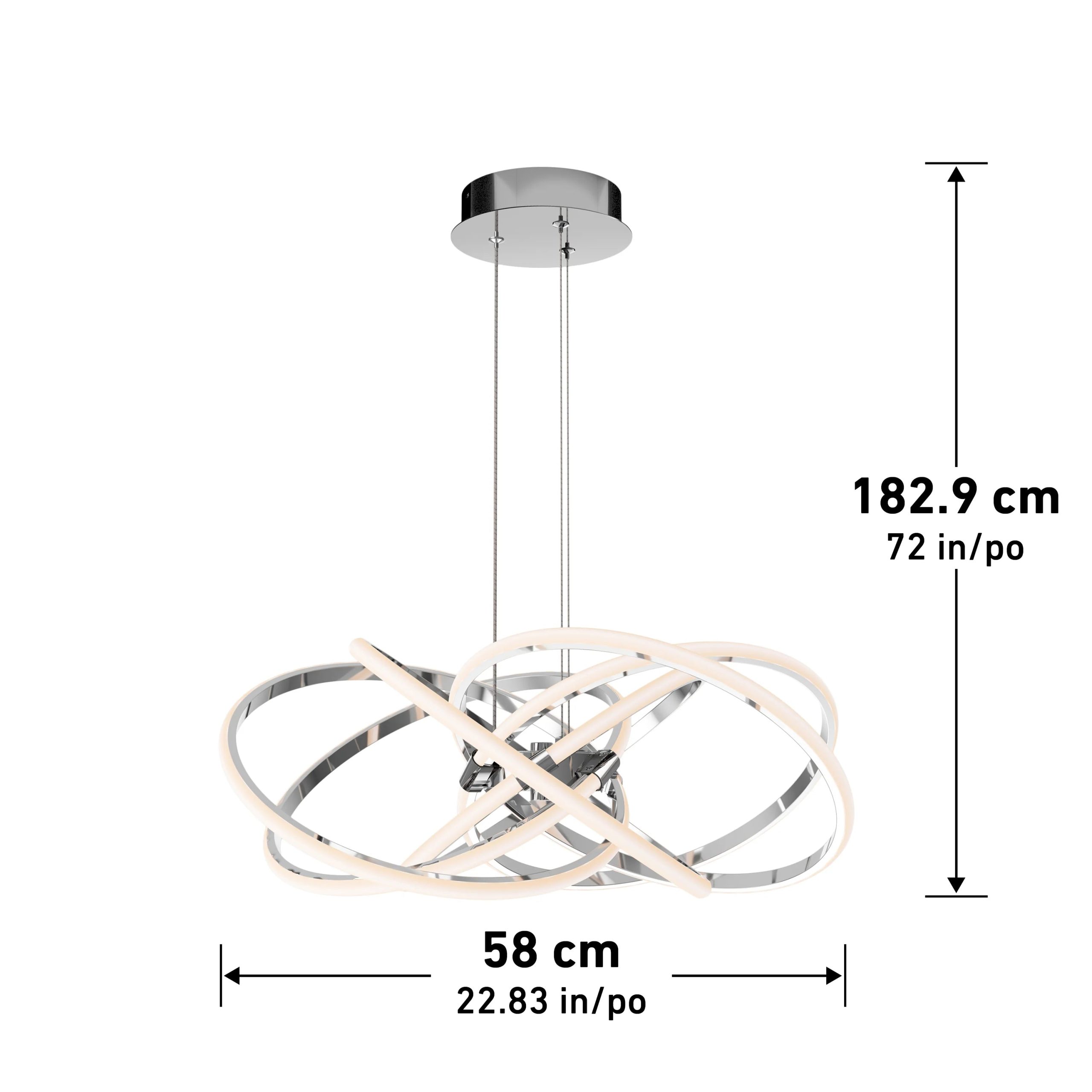 Artika Maelstrom modern LED pendant light 5 CCT - Image 15