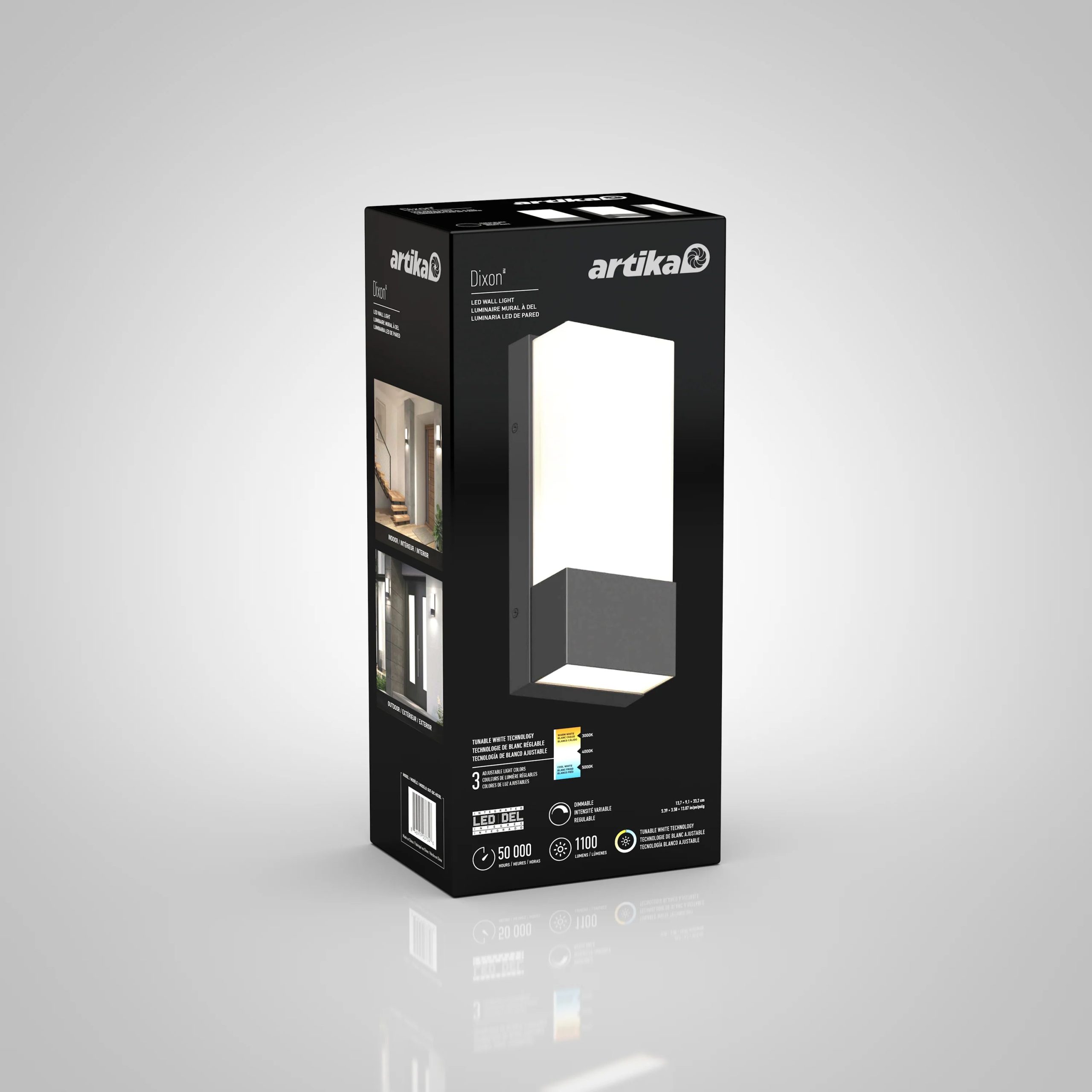 Artika Dixon indoor-outdoors LED wall light - Image 9