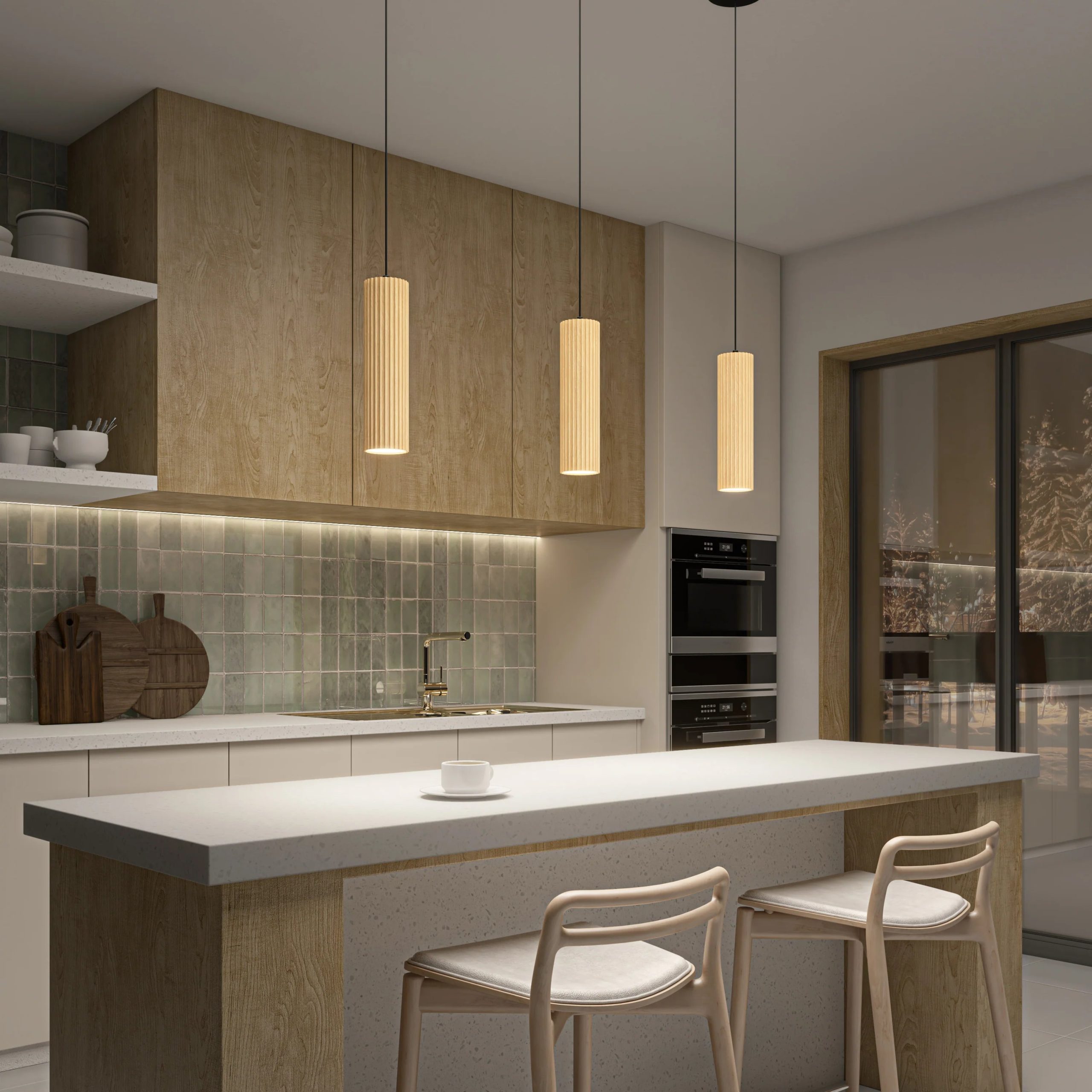Artika Groove LED modern pendant light 3 CCT - Image 26